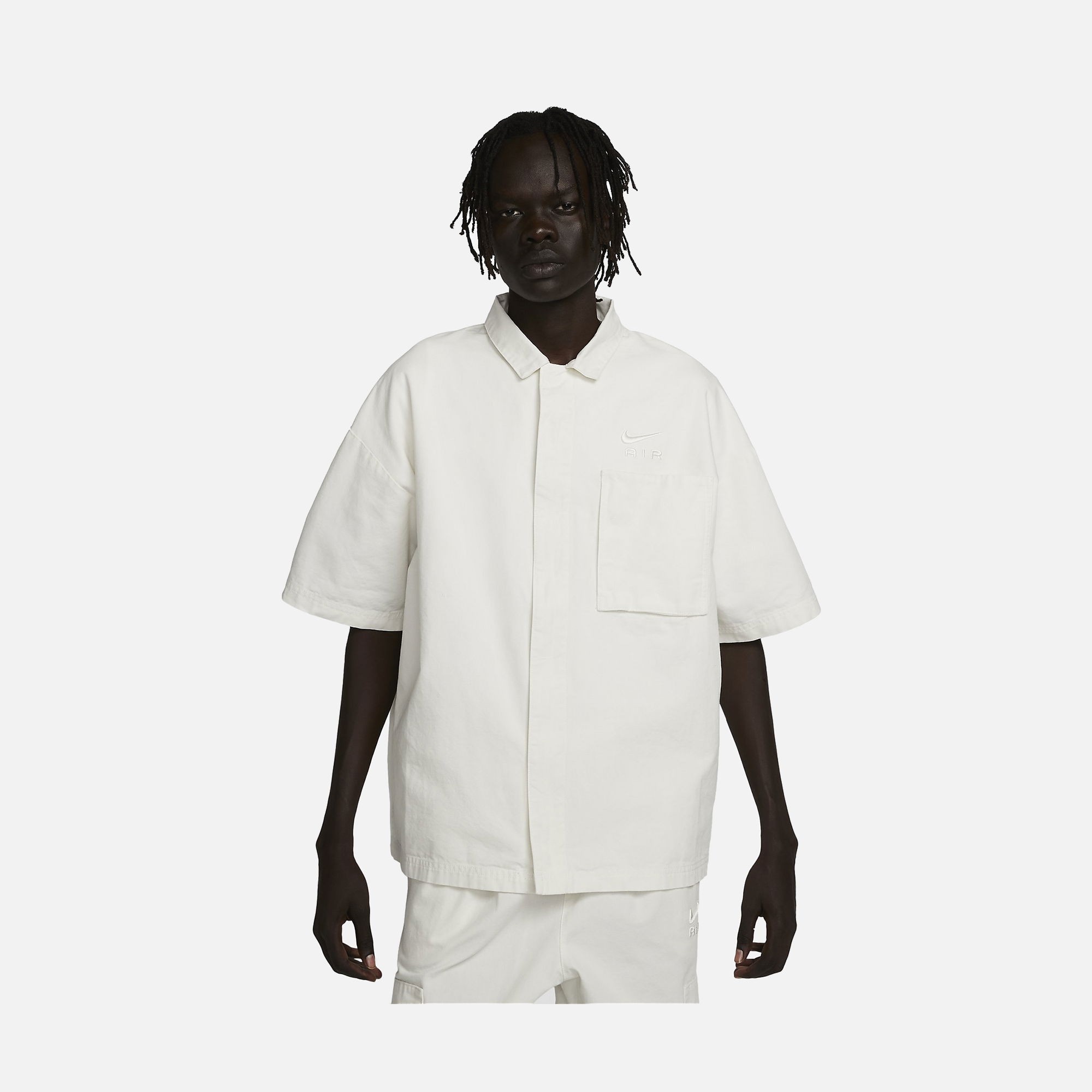 Nike Sportswear Air Woven Over Full-Zip Short-Sleeve Erkek Gömlek