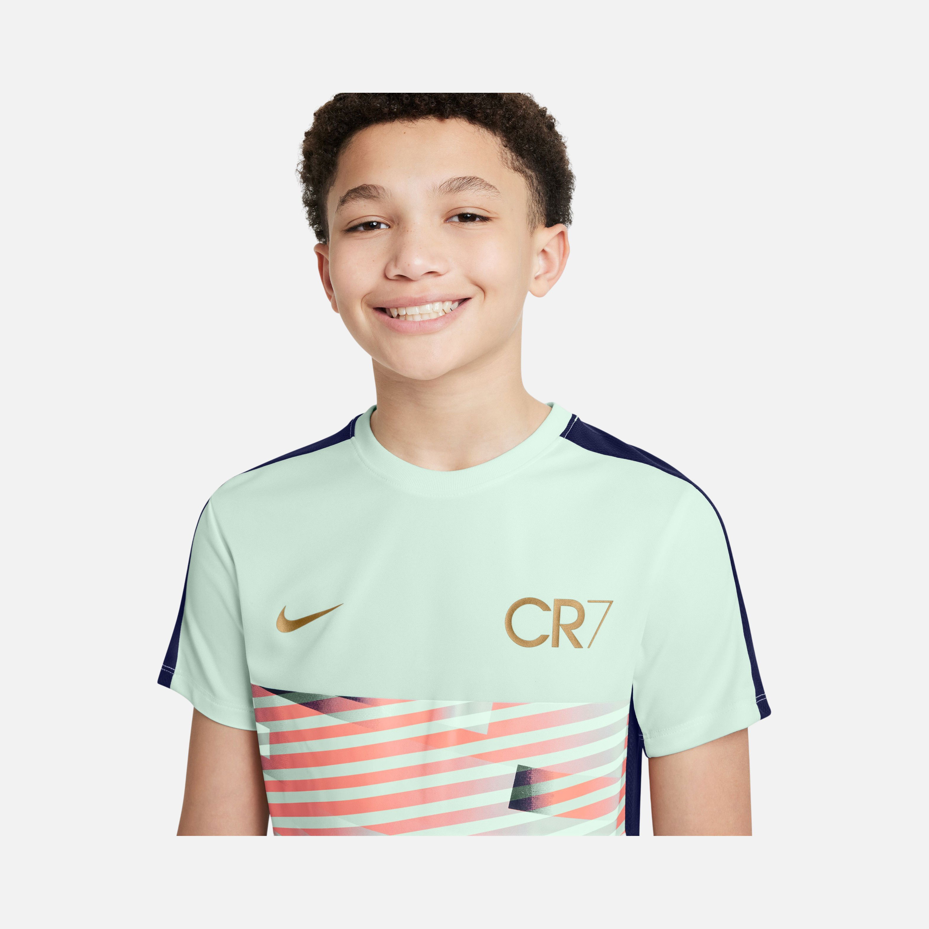 Nike CR7 Academy23 Dri-Fit Soccer Short-Sleeve Çocuk Tişört