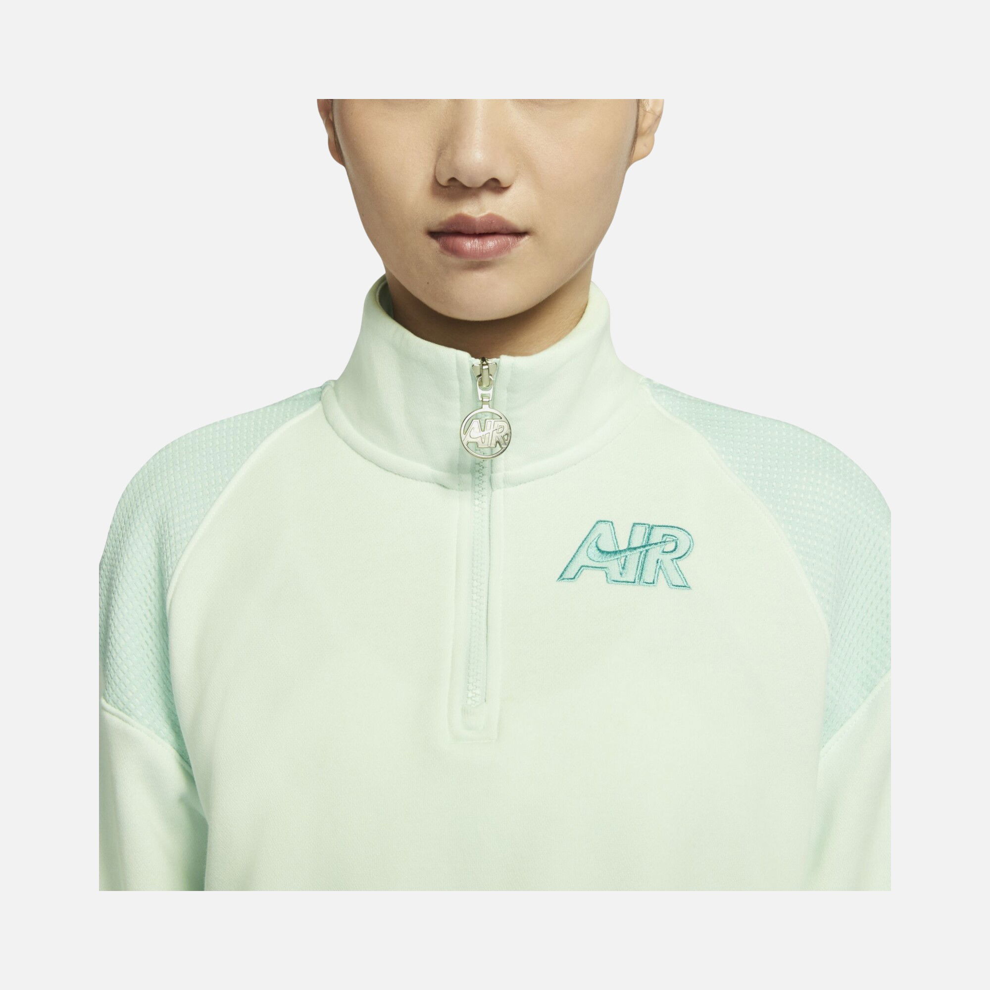 Nike Sportswear Air Cropped Fleece 1/4-Zip Kadın Sweatshirt