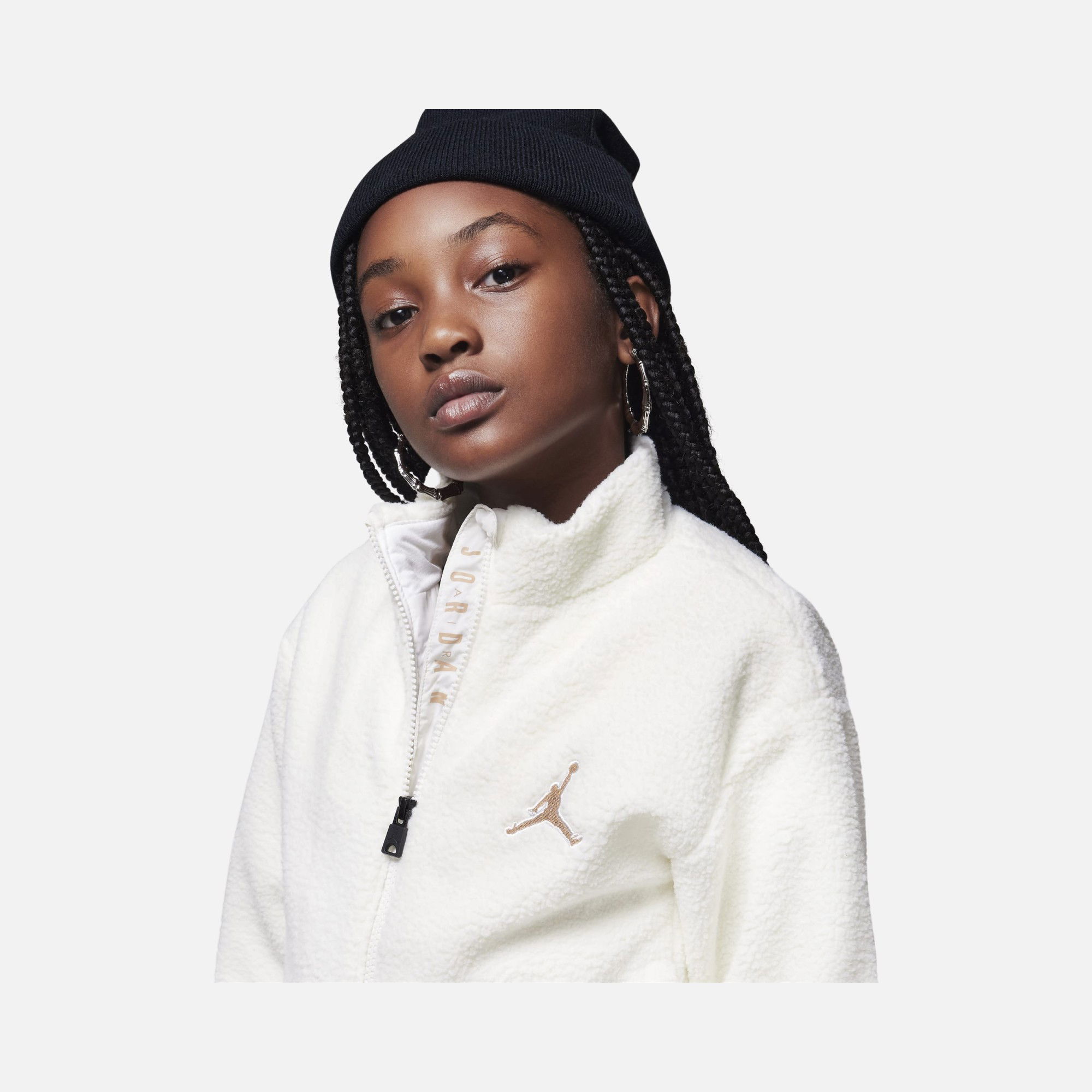 Nike Jordan Jumpman Sherpa Bomber Full-Zip (Girls') Çocuk Ceket