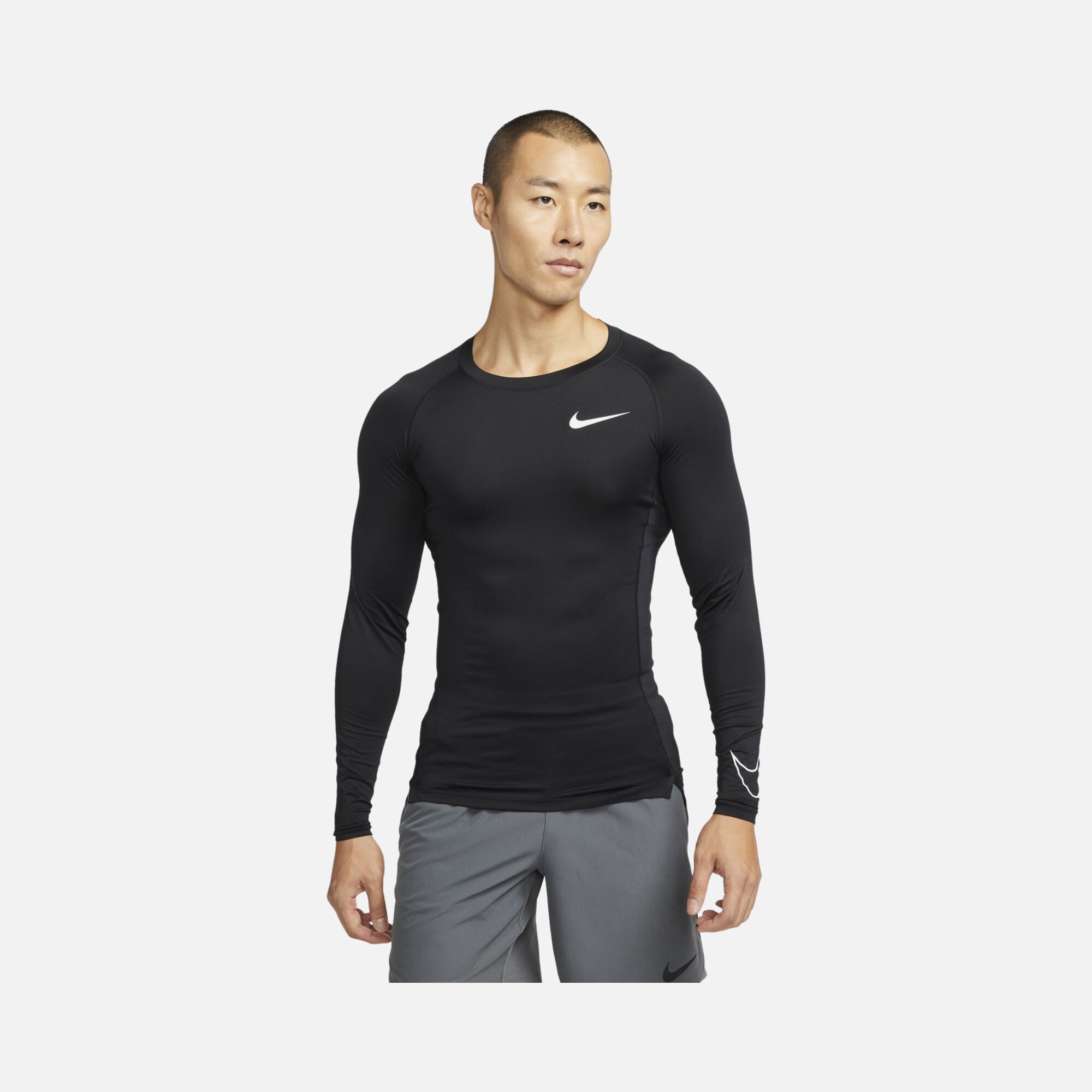 Nike Pro Dri-Fit Tight-Fit Athletic Training Long-Sleeve Erkek Tişört