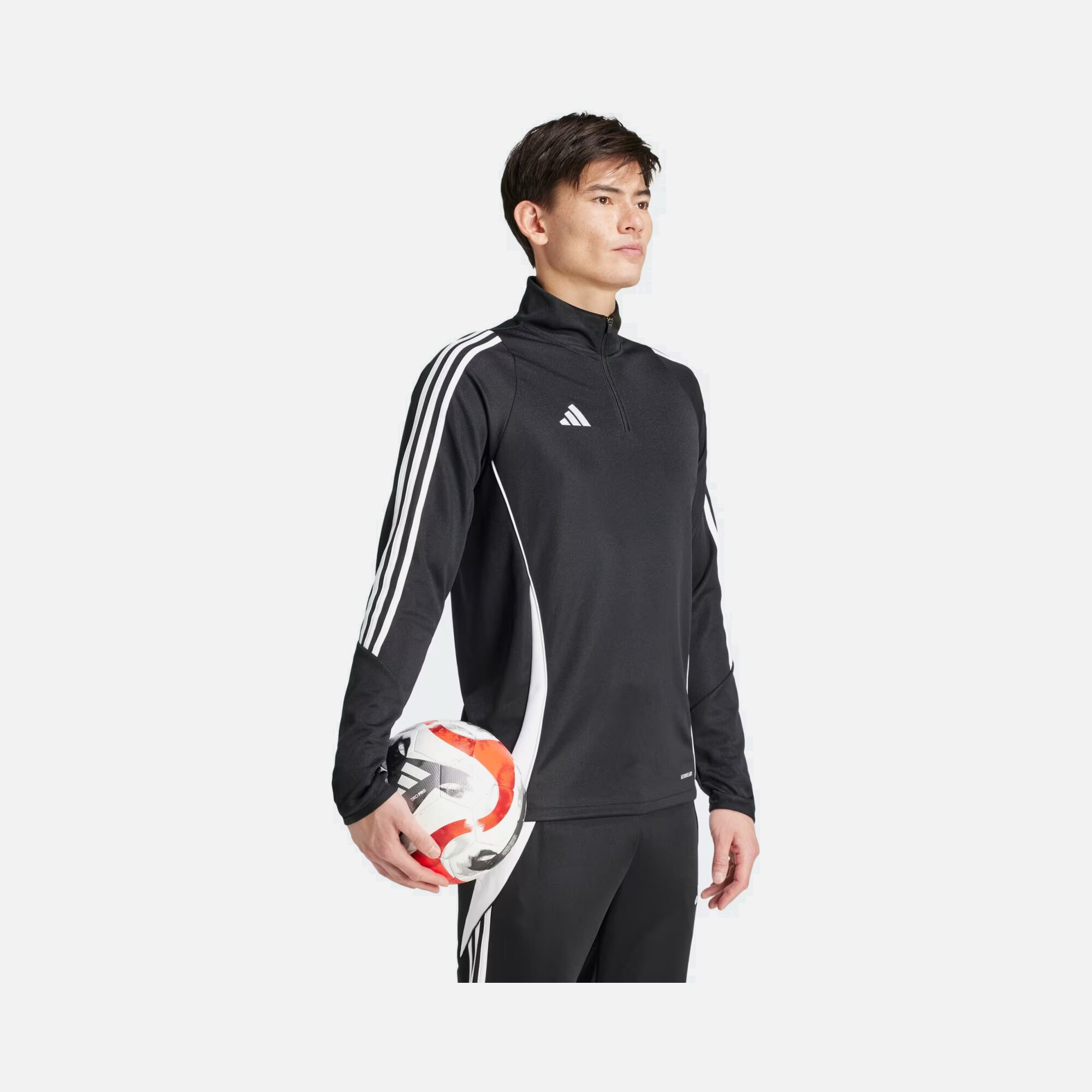 adidas Tiro 24 Football Training Half-Zip Long-Sleeve Erkek Tişört