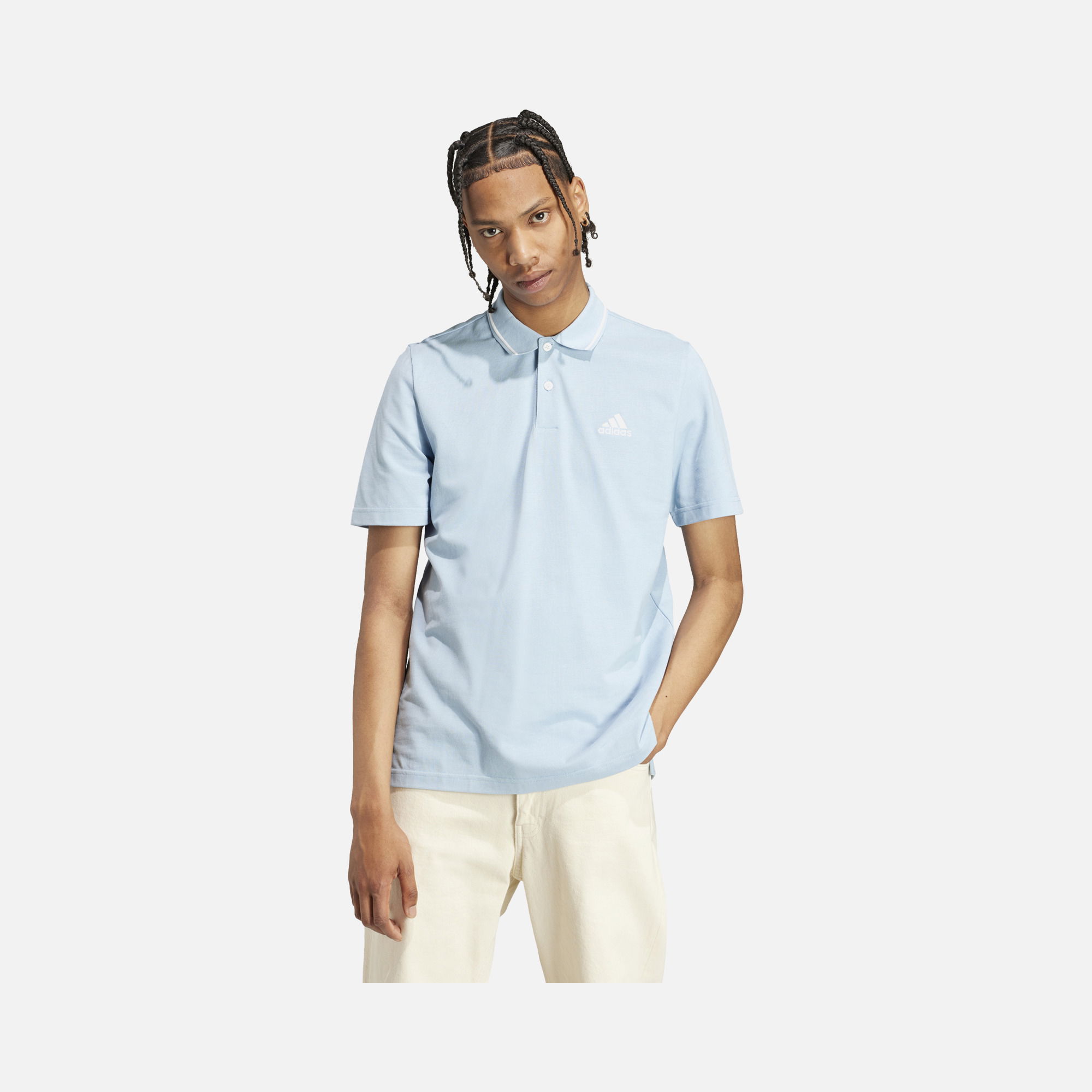 adidas Essentials Piqué Small Logo Polo Short-Sleeve Erkek Tişört