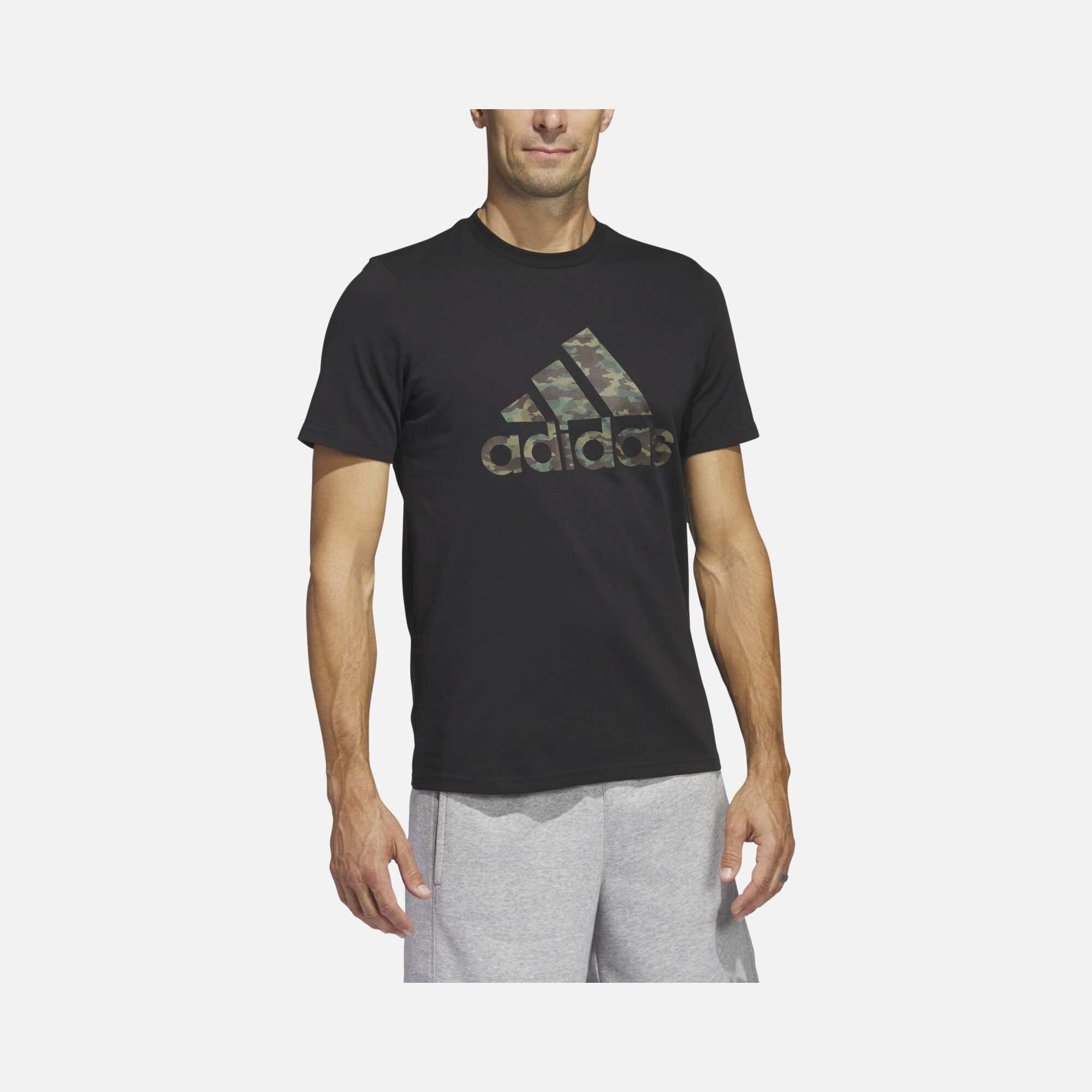adidas Sportswear Camouflage Logo Short-Sleeve Erkek Tişört