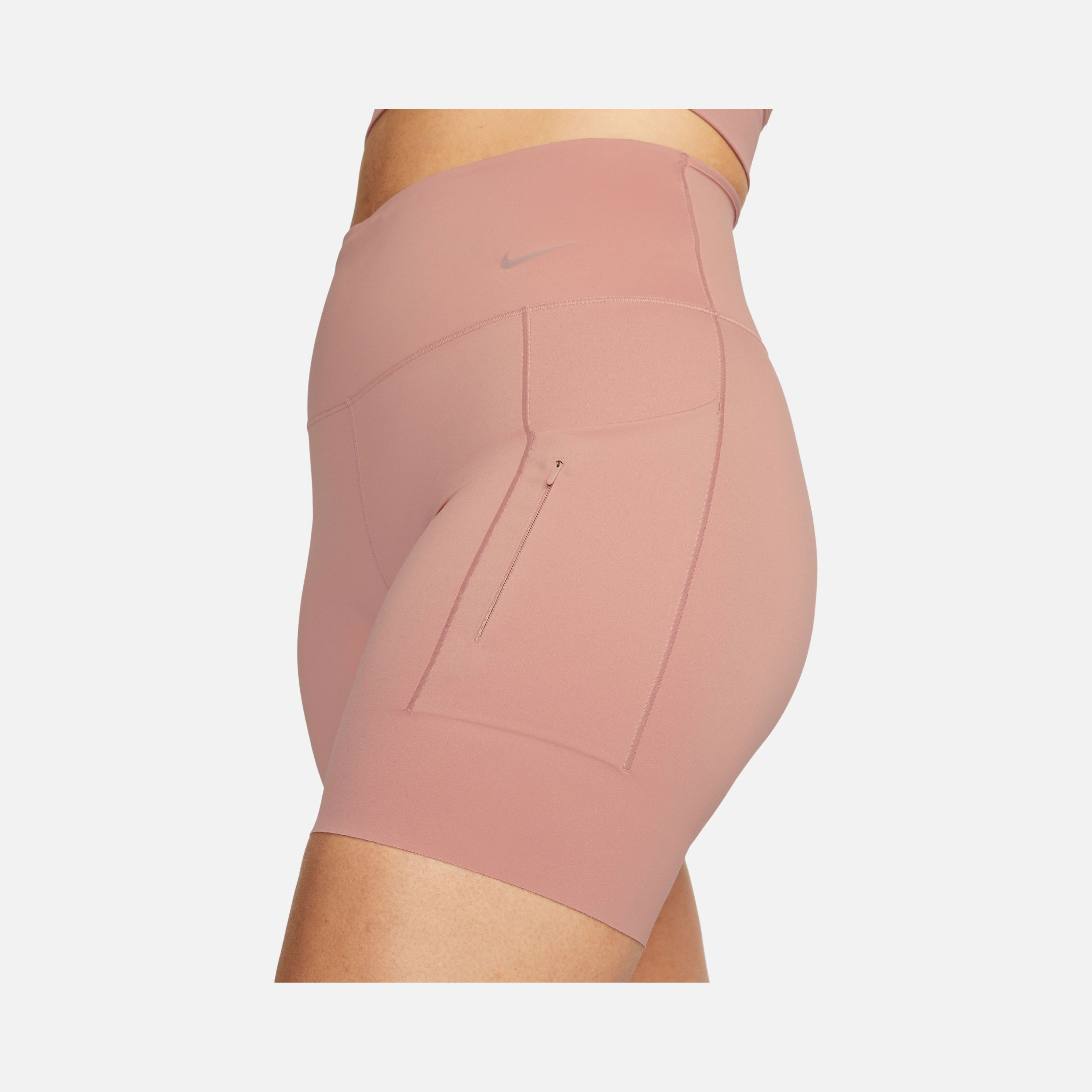 Nike Dri-Fit Go Firm-Support High-Waisted 20cm (approx.) Biker Training Kadın Şort