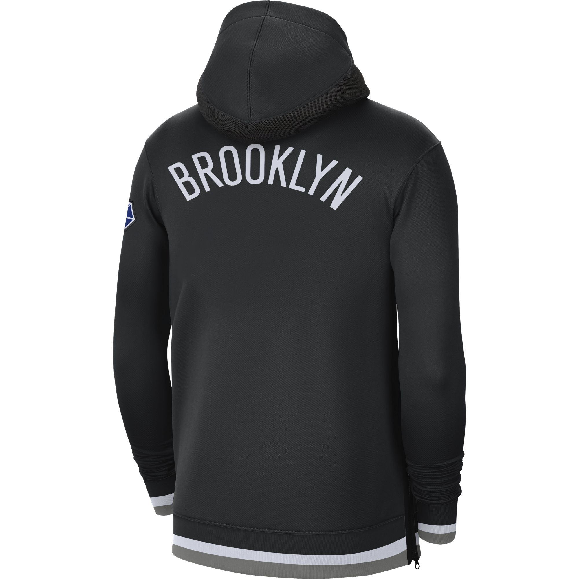 Nike Brooklyn Nets Nike Showtime Dri-Fit NBA Full-Zip Hoodie Erkek Sweatshirt
