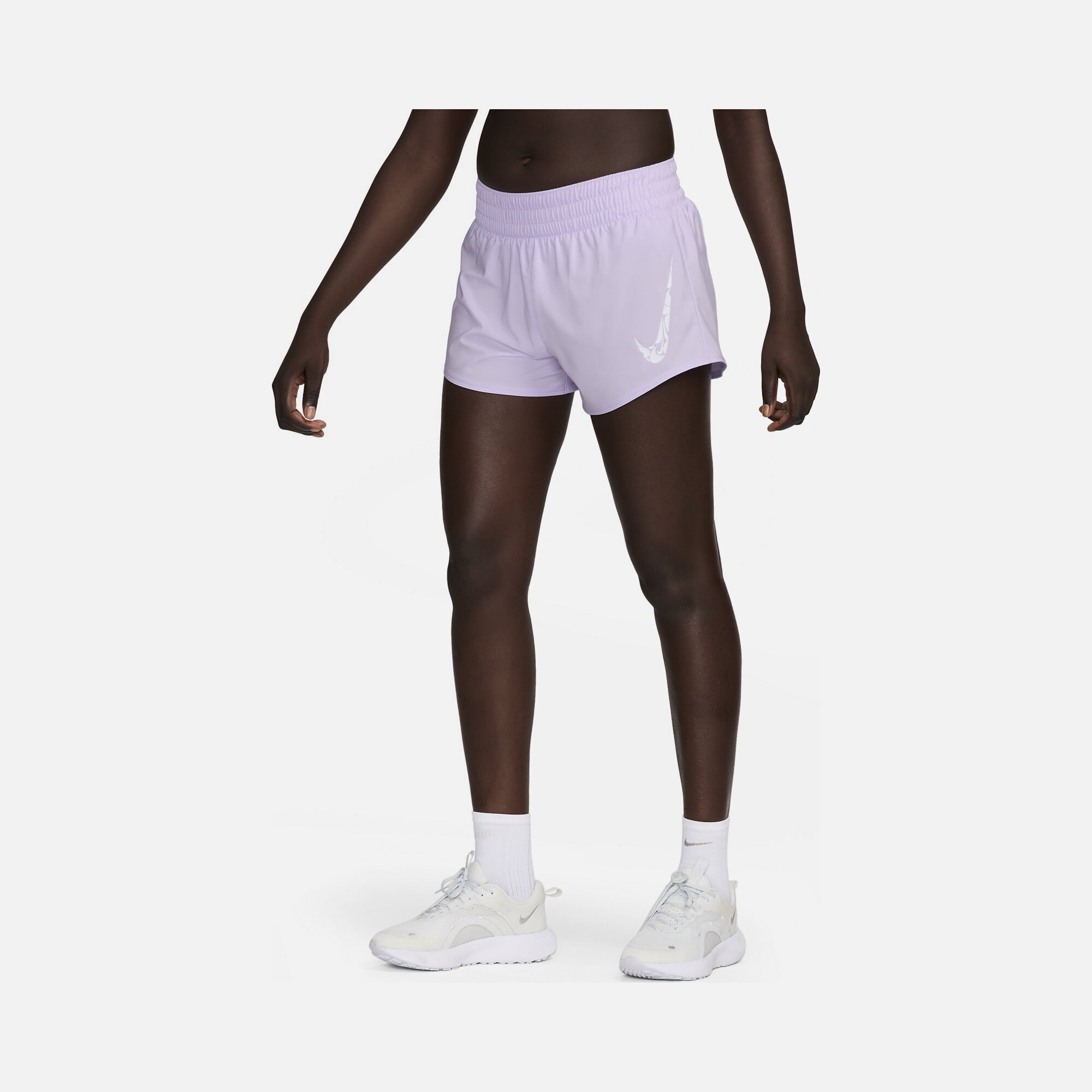 Nike One Swoosh Dri-Fit Mid-Rise 8cm (approx.) Brief-Lined Running Kadın Şort