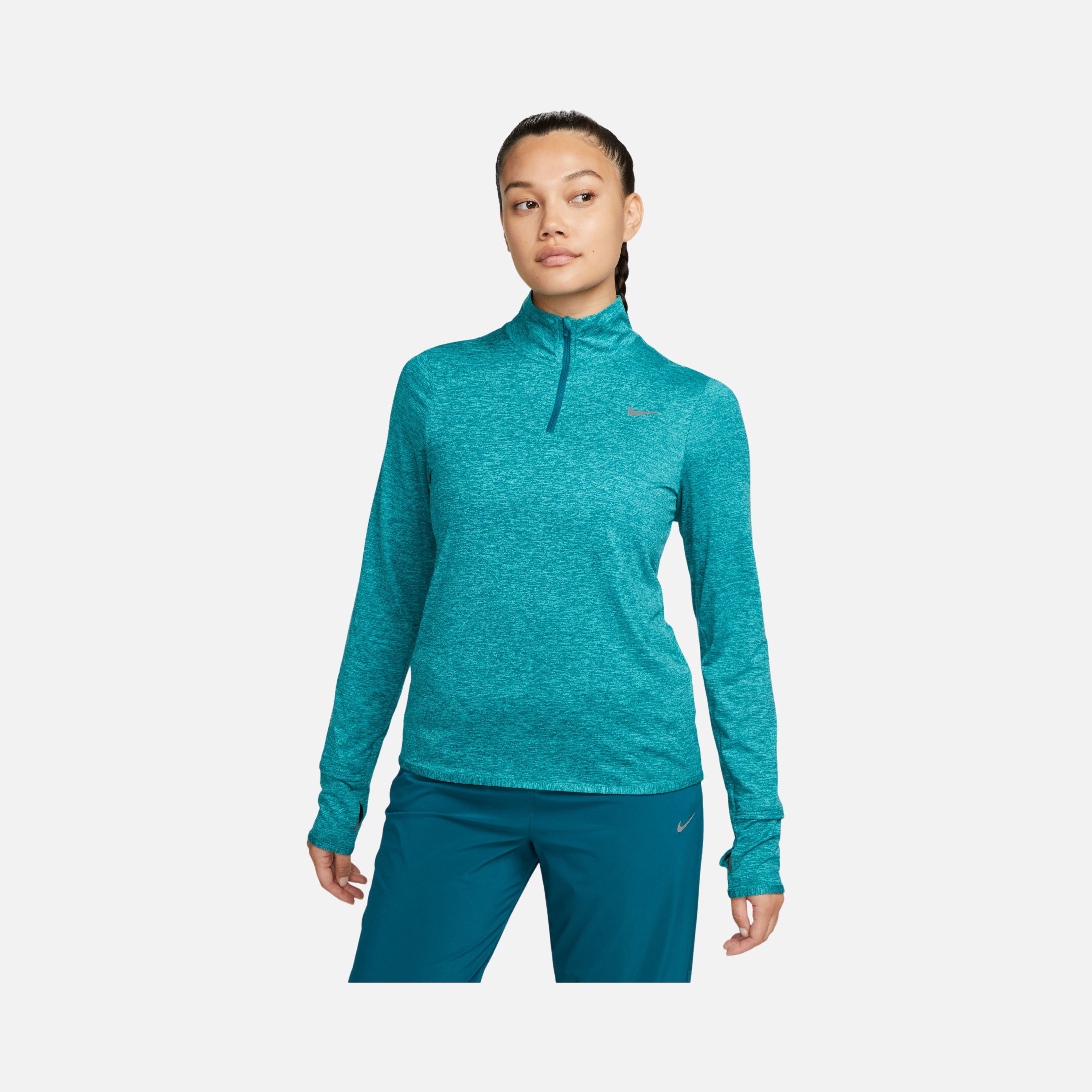 Nike Dri-Fit Swift Element UV 1/4-Zip Running Long-Sleeve Kadın Tişört