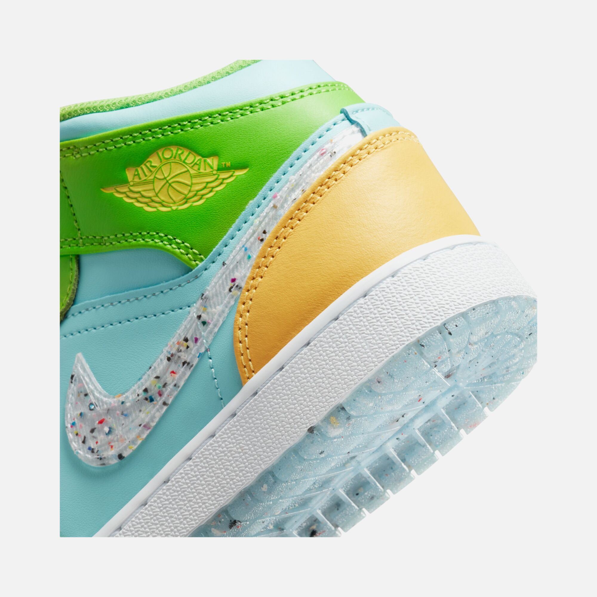 Nike Air Jordan 1 Mid SE ''Grind Swoosh'' (GS) Spor Ayakkabı