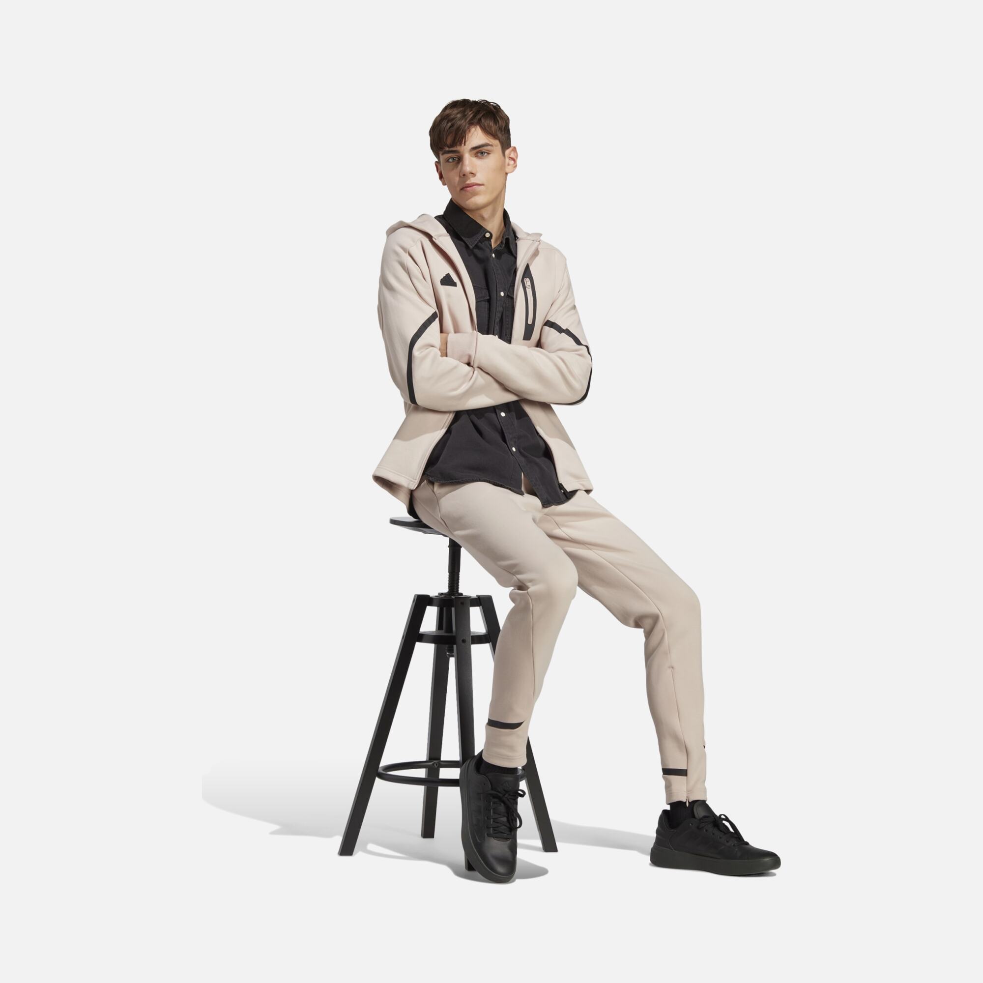 adidas Designed for Gameday Full-Zip Hoodie Training Erkek Sweatshirt