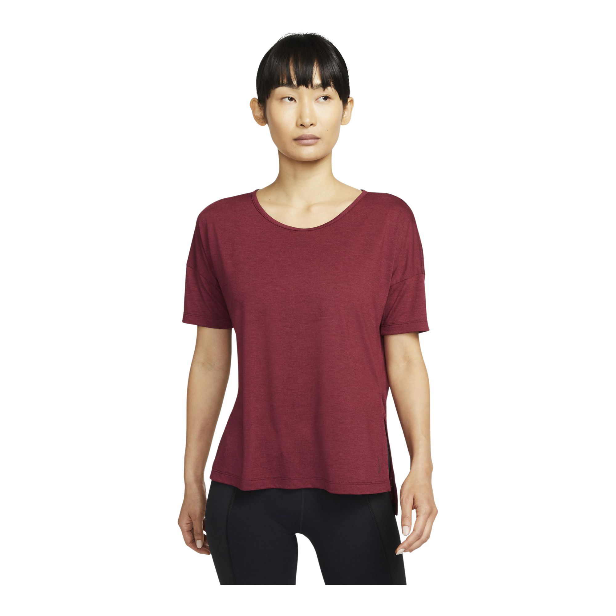 Nike Yoga Dri-Fit Short-Sleeve Kadın Tişört