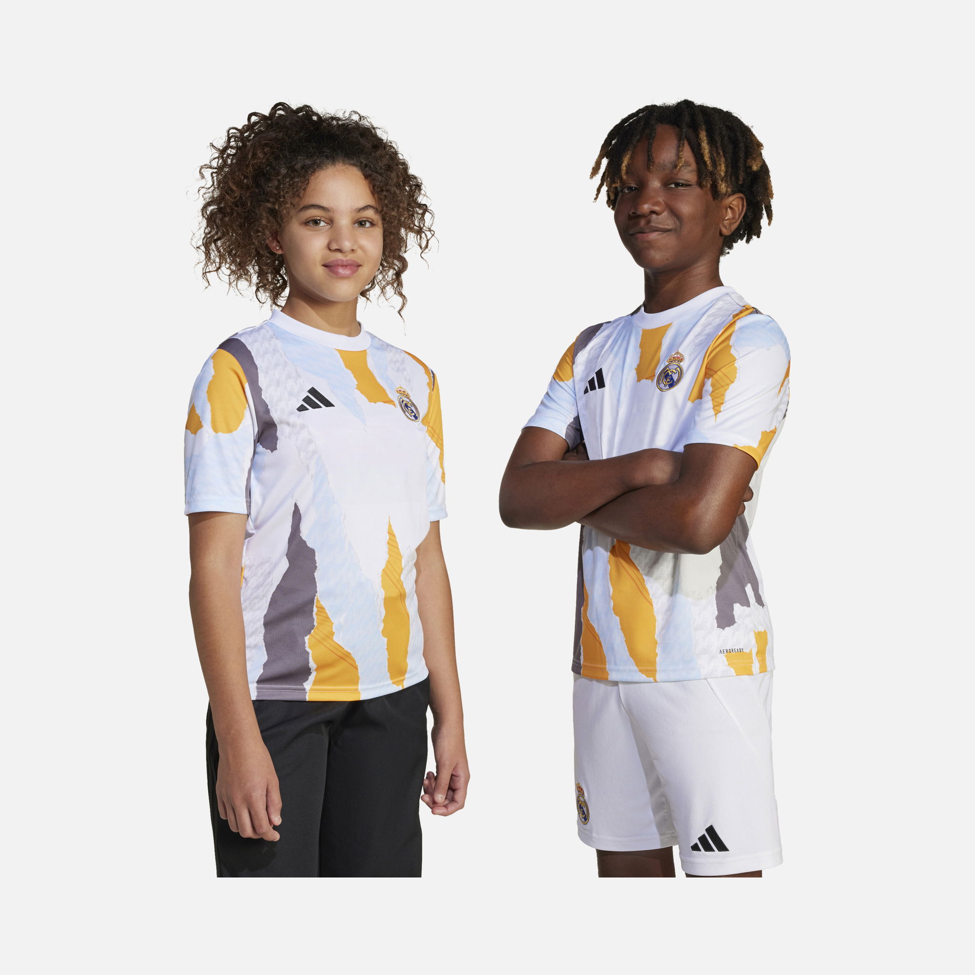 adidas Real Madrid 2024-2025 AEROREADY Pre-Match Short-Sleeve Çocuk Forma