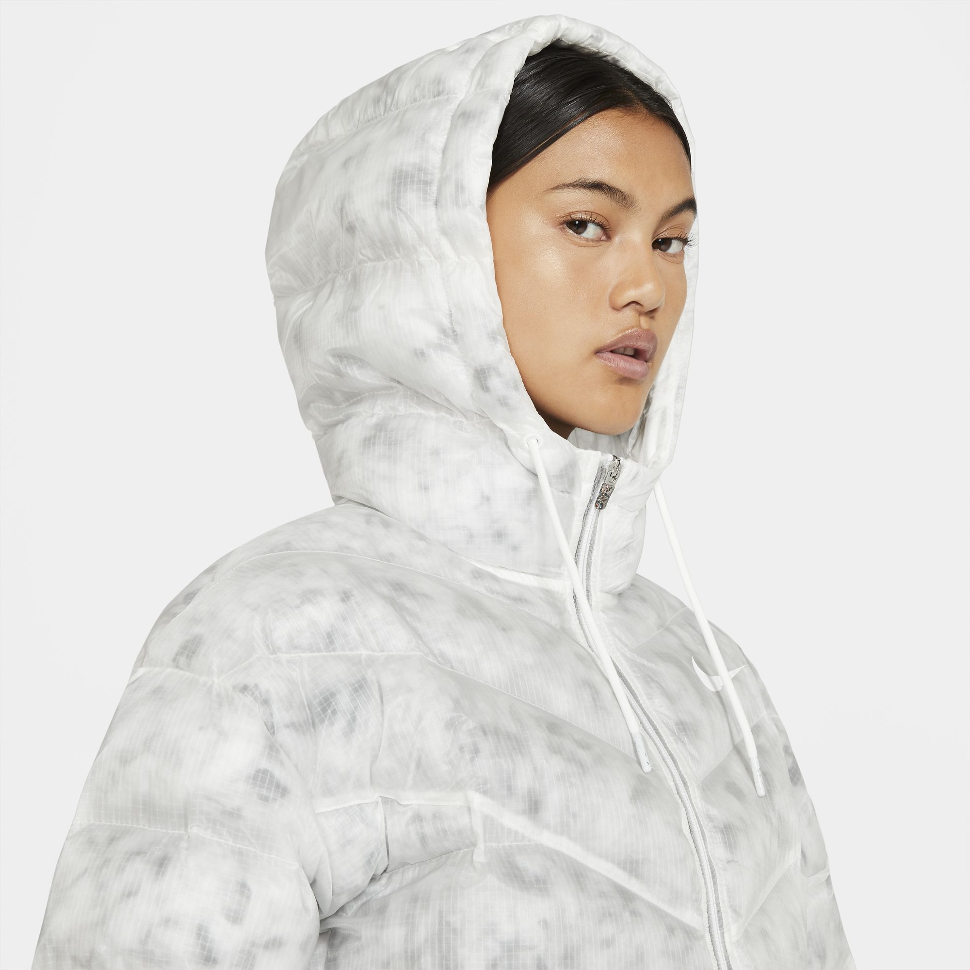 Nike Sportswear Marble EcoDown Full-Zip Hoodie Kadın Parka