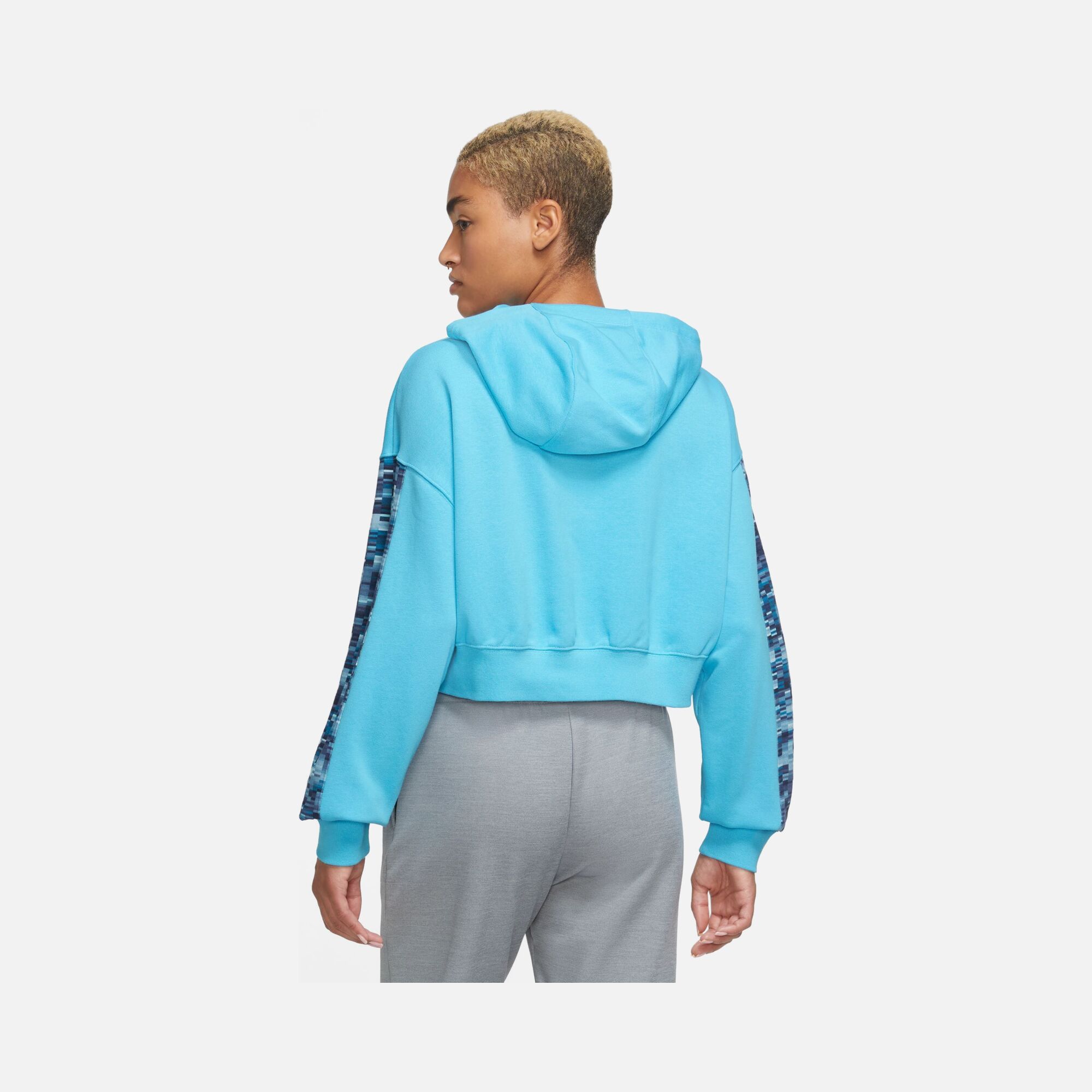 Nike Pro Dri-Fit Get-Fit French Terry AOP Training Hoodie Kadın Sweatshirt