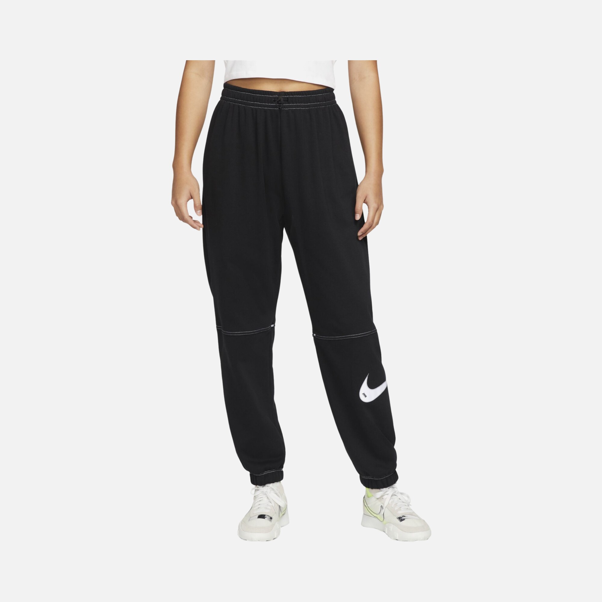 Nike Sportswear Swoosh Fleece High-Rise Kadın Eşofman Altı