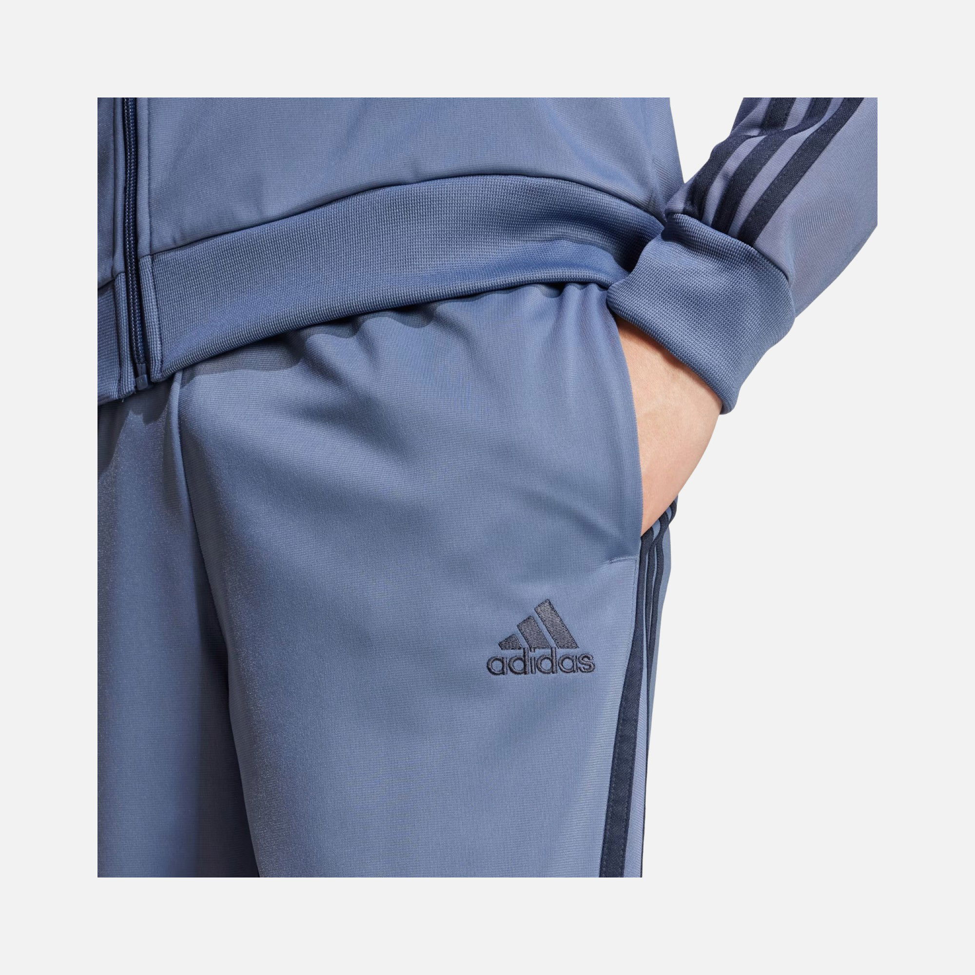 adidas Sportswear Basic 3-Stripes Tricot Full-Zip Erkek Eşofman Takımı