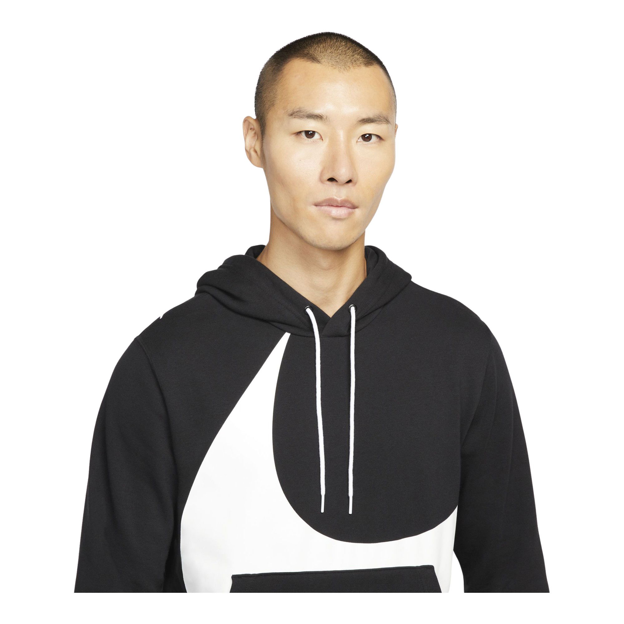 Nike Sportswear Swoosh Semi-Brushed Back Pullover Hoodie Erkek Sweatshirt