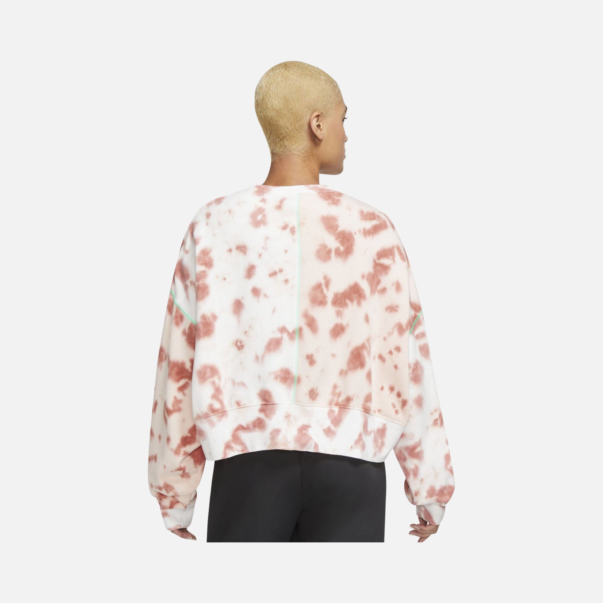 Nike Sportswear Oversized Fleece Tie-Dye Printed Kadın Sweatshirt