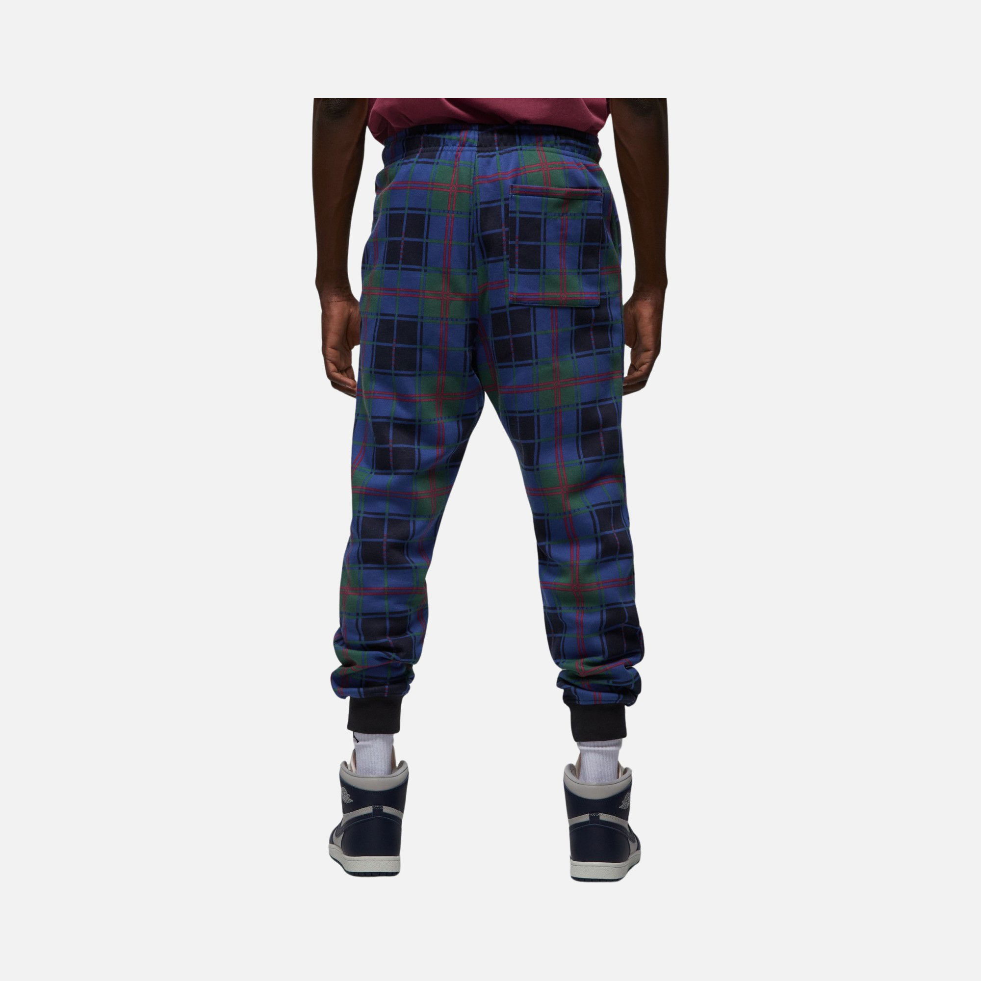 Nike Jordan Essential Flight Artist Series Plaid Fleece Erkek Eşofman Altı