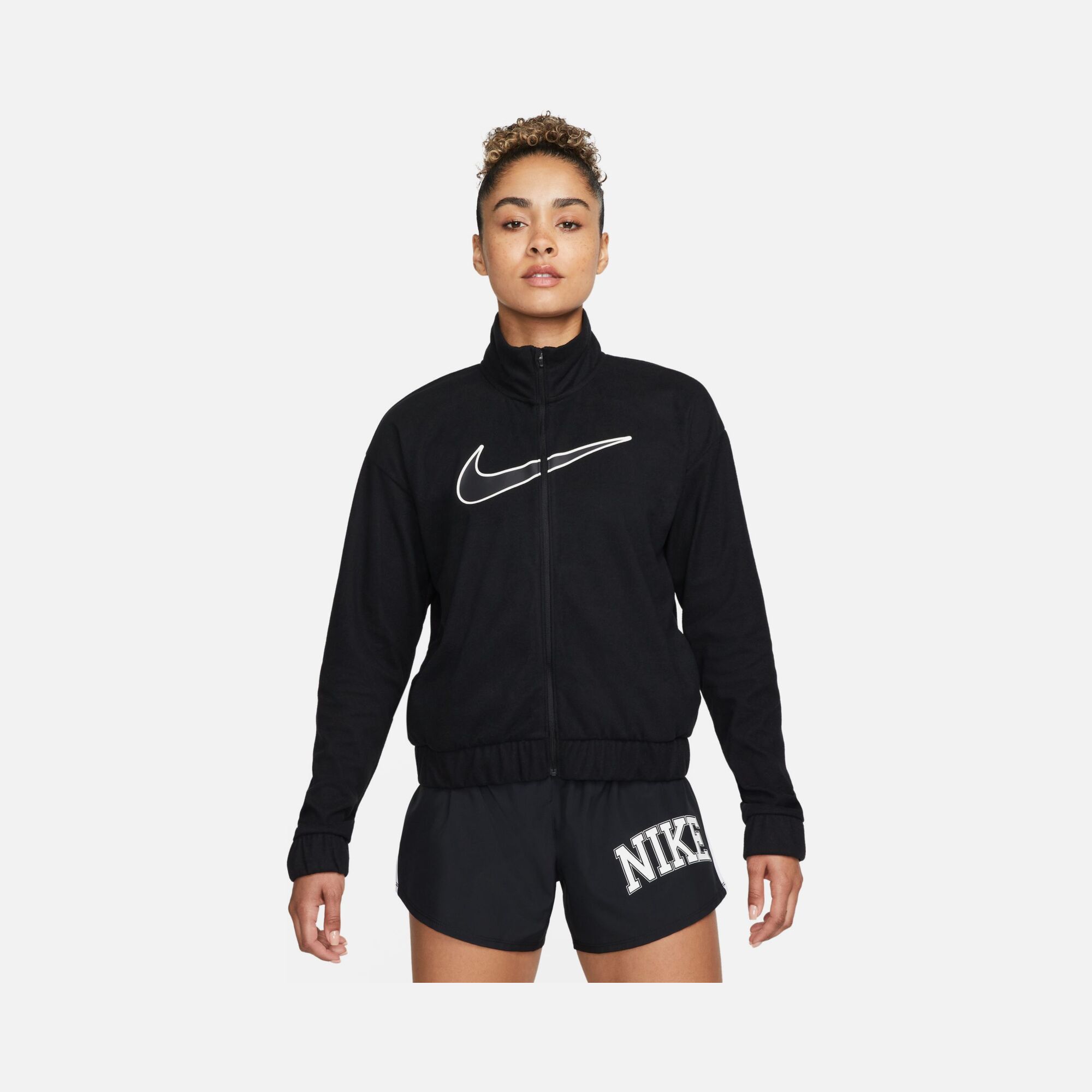 Nike Dri-Fit Swoosh Graphic Running Full-Zip Kadın Ceket