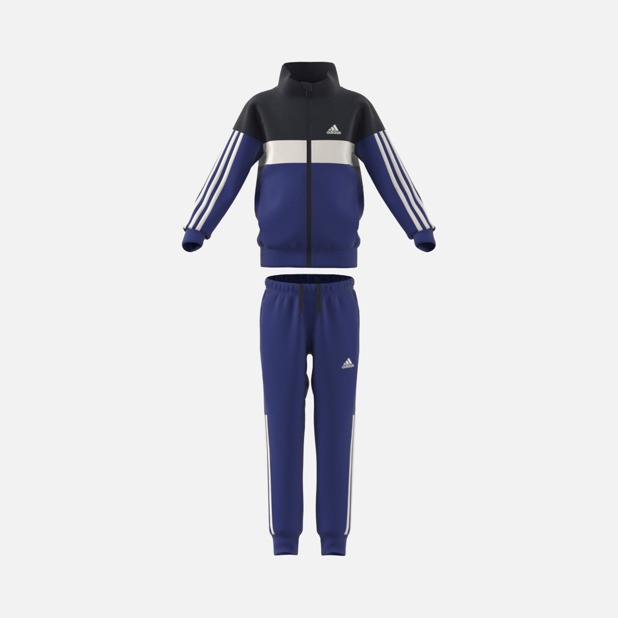 adidas Sportswear Tiberio 3-Stripes Colorblock Shiny Çocuk Eşofman Takımı