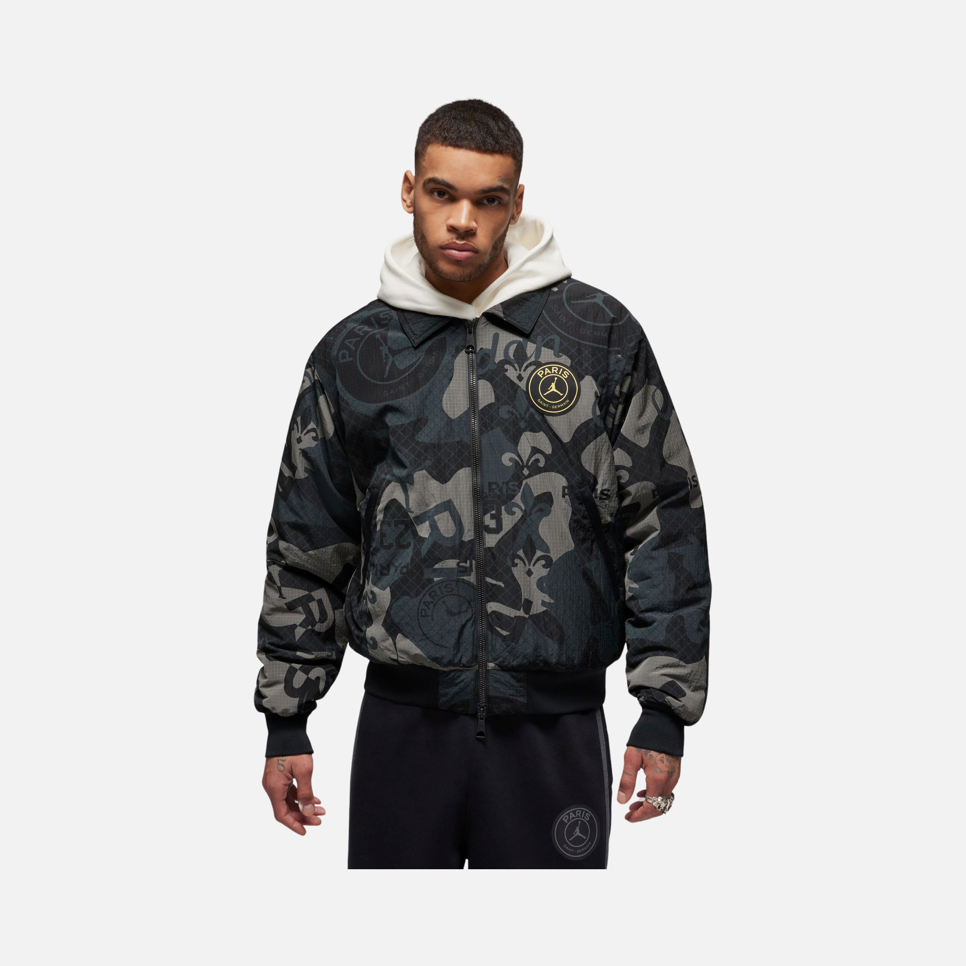 Nike Jordan Paris Saint-Germain Graphics Woven Bomber Full-Zip Erkek Ceket