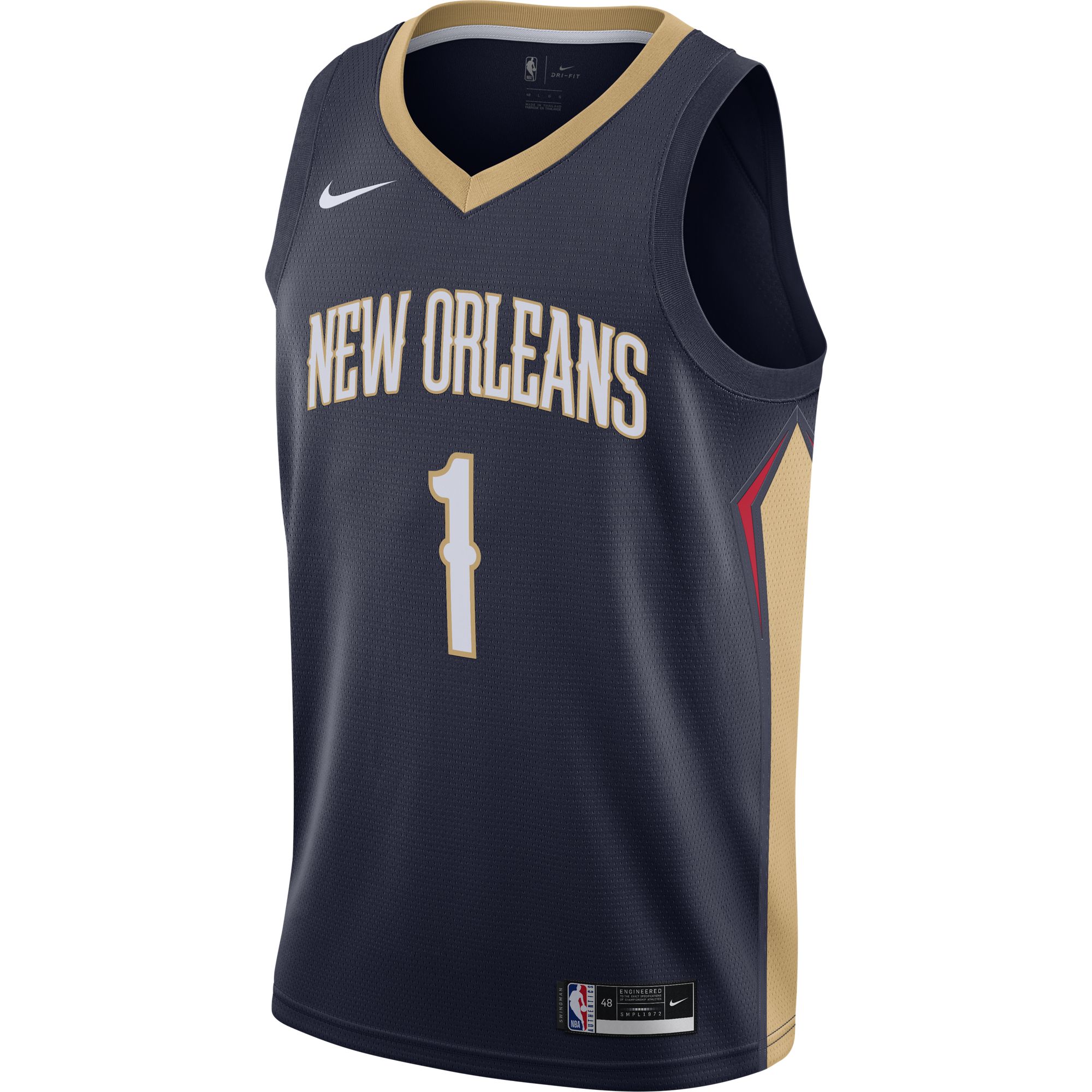 Nike Zion Williamson Pelicans Icon Edition 2020 NBA Swingman Jersey Erkek Forma