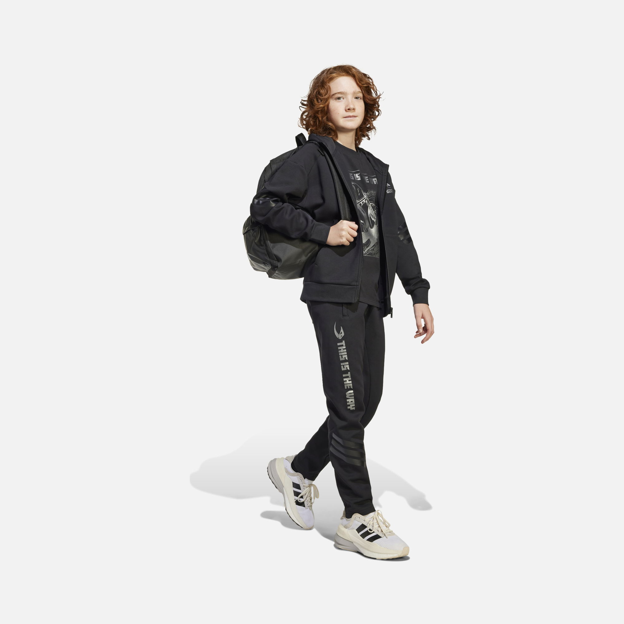 adidas X Star Wars The Mandalorian Graphic Print Regular Fit Gym & Training Çocuk Eşofman Altı