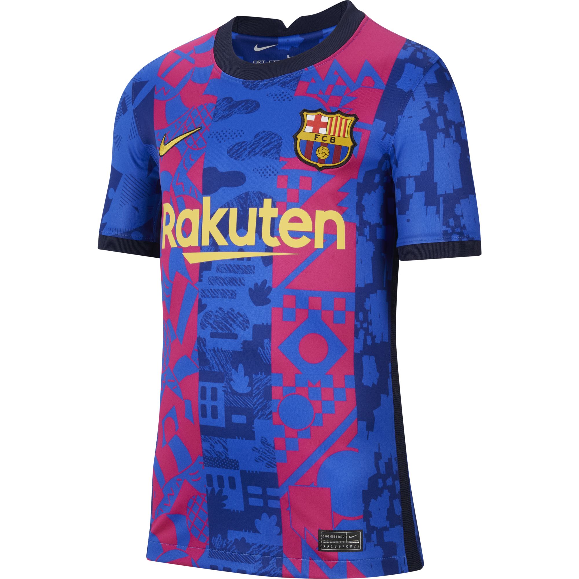 Nike FC Barcelona 2021-2022 Stadyum Üçüncü Takım Çocuk Forma