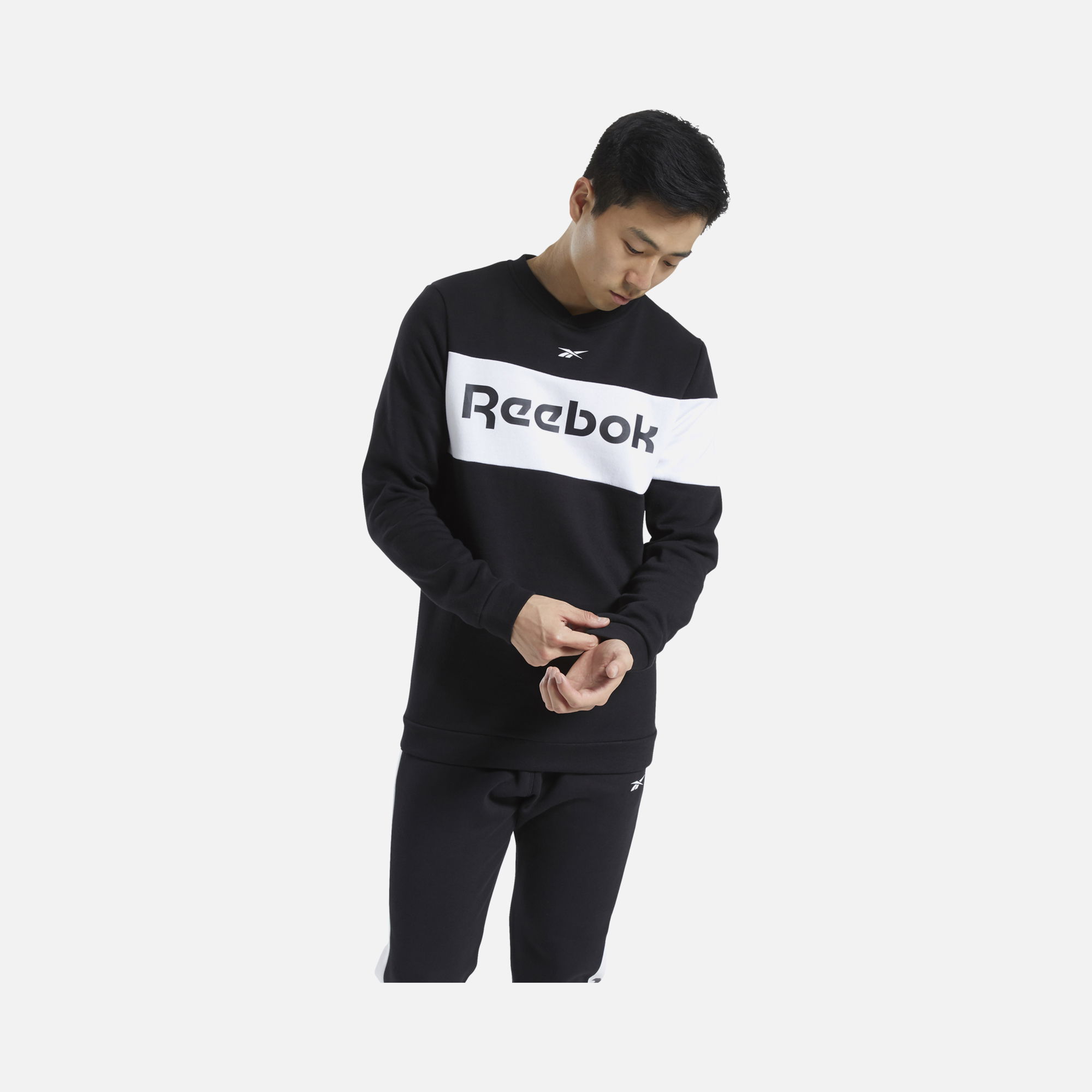 Reebok Training Essentials Fleece Crew Erkek Sweatshirt