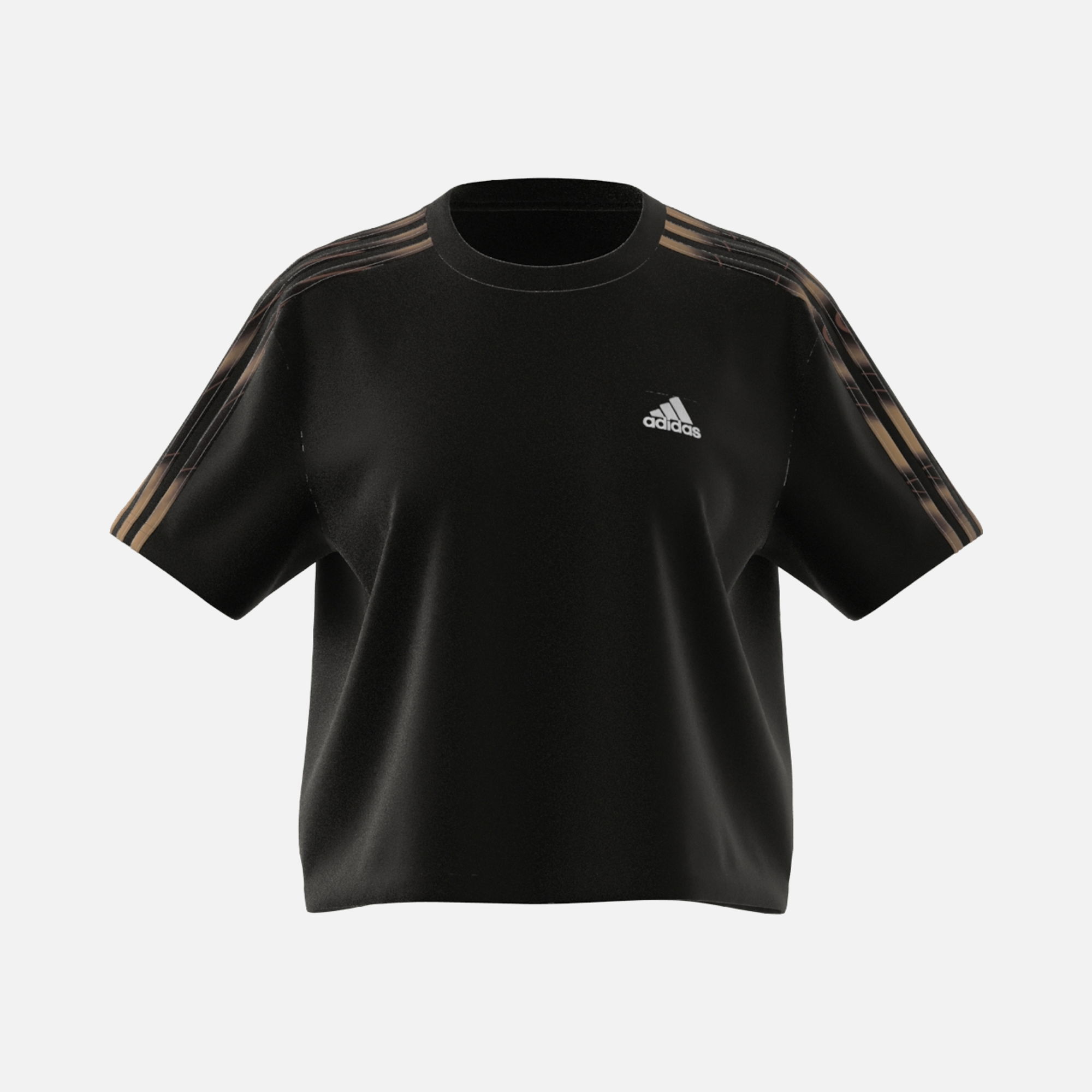 adidas Sportswear Vibrant Print 3-Stripes Short-Sleeve Kadın Tişört