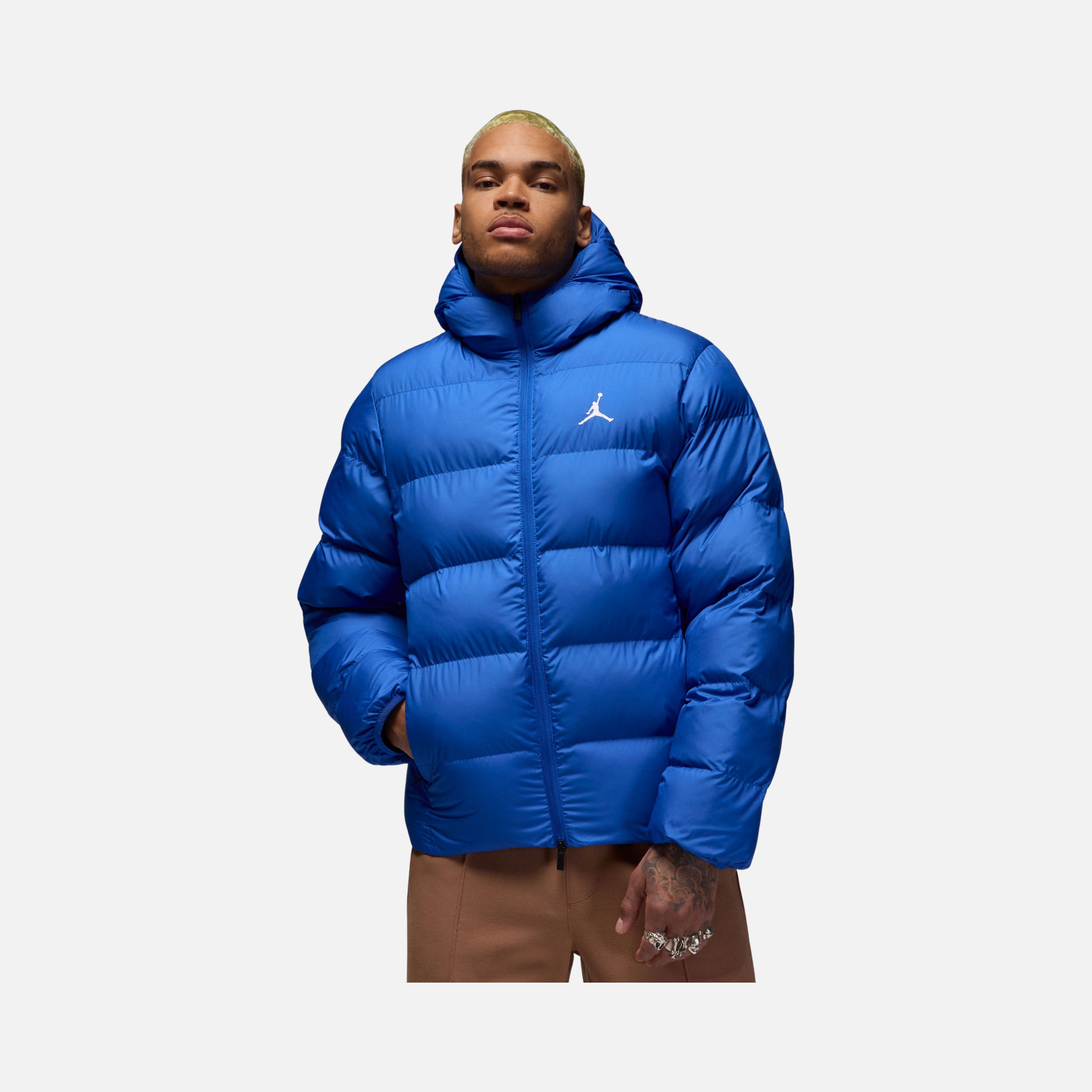 Nike Jordan Brooklyn Therma-Fit Essentials Core Puffer Full-2 Way Zipper Hoodie Erkek Mont