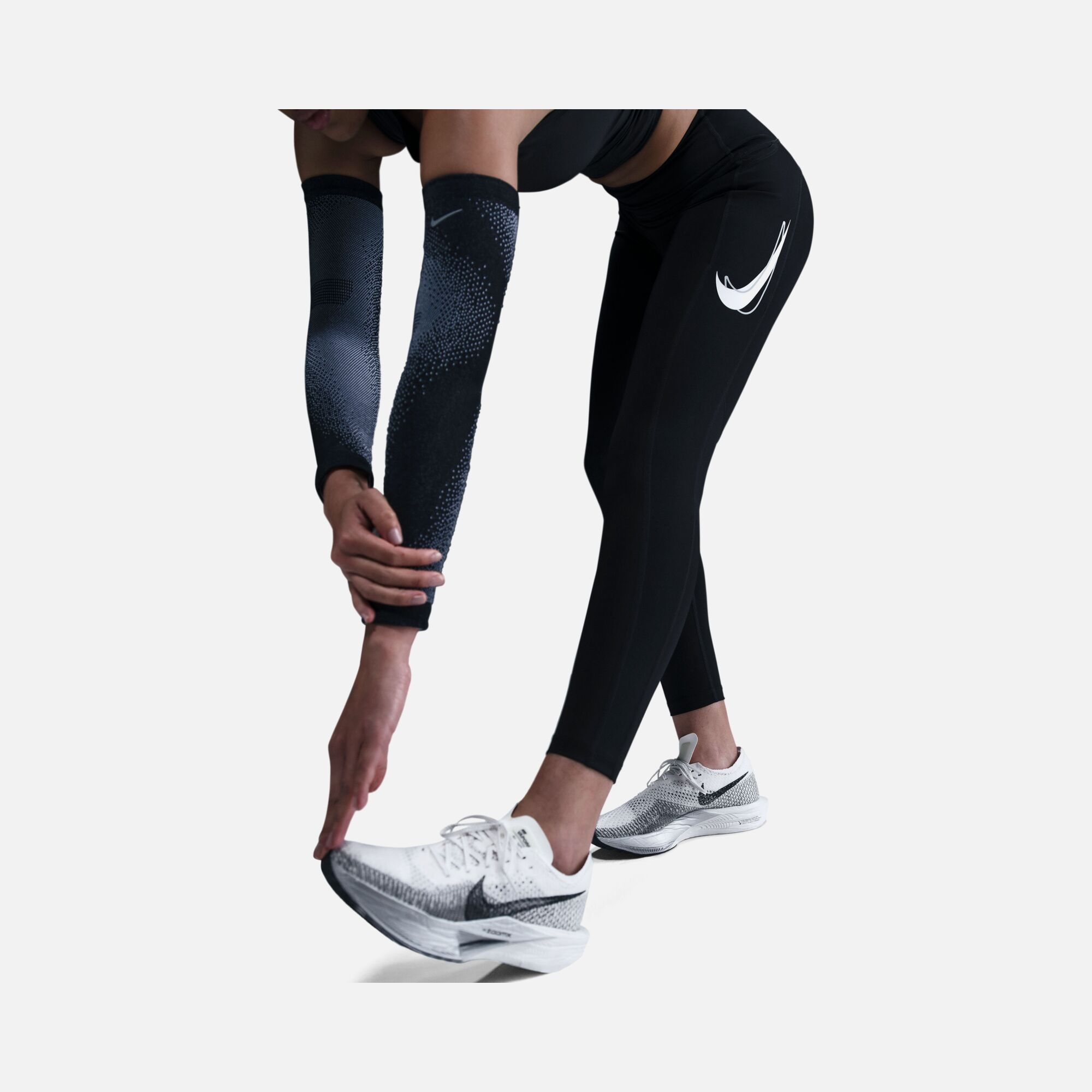 Nike Fast Dri-Fit Swoosh Graphic Mid-Rise 7/8 Running Kadın Tayt