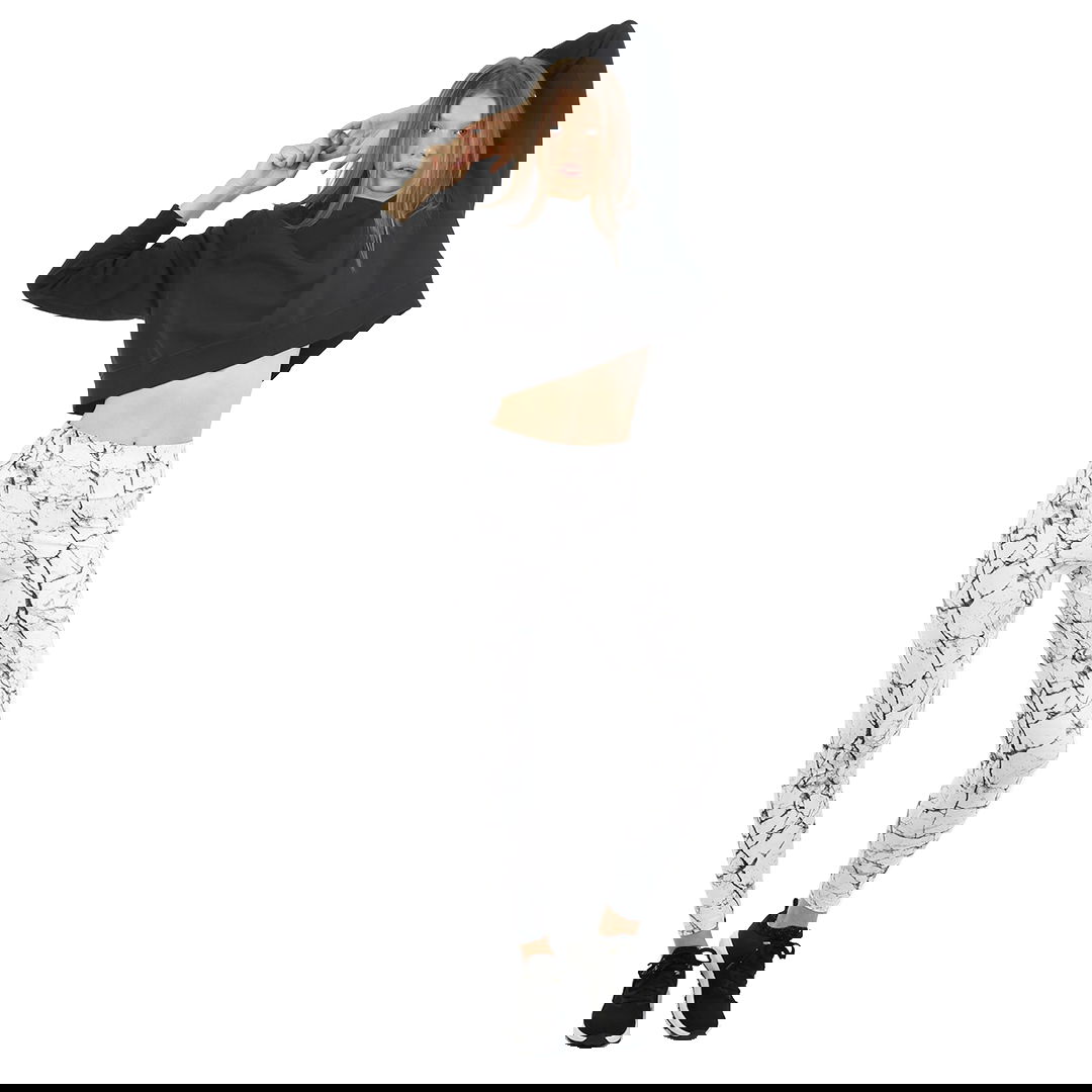 John Frank Marble Printed Legging Kadın Tayt