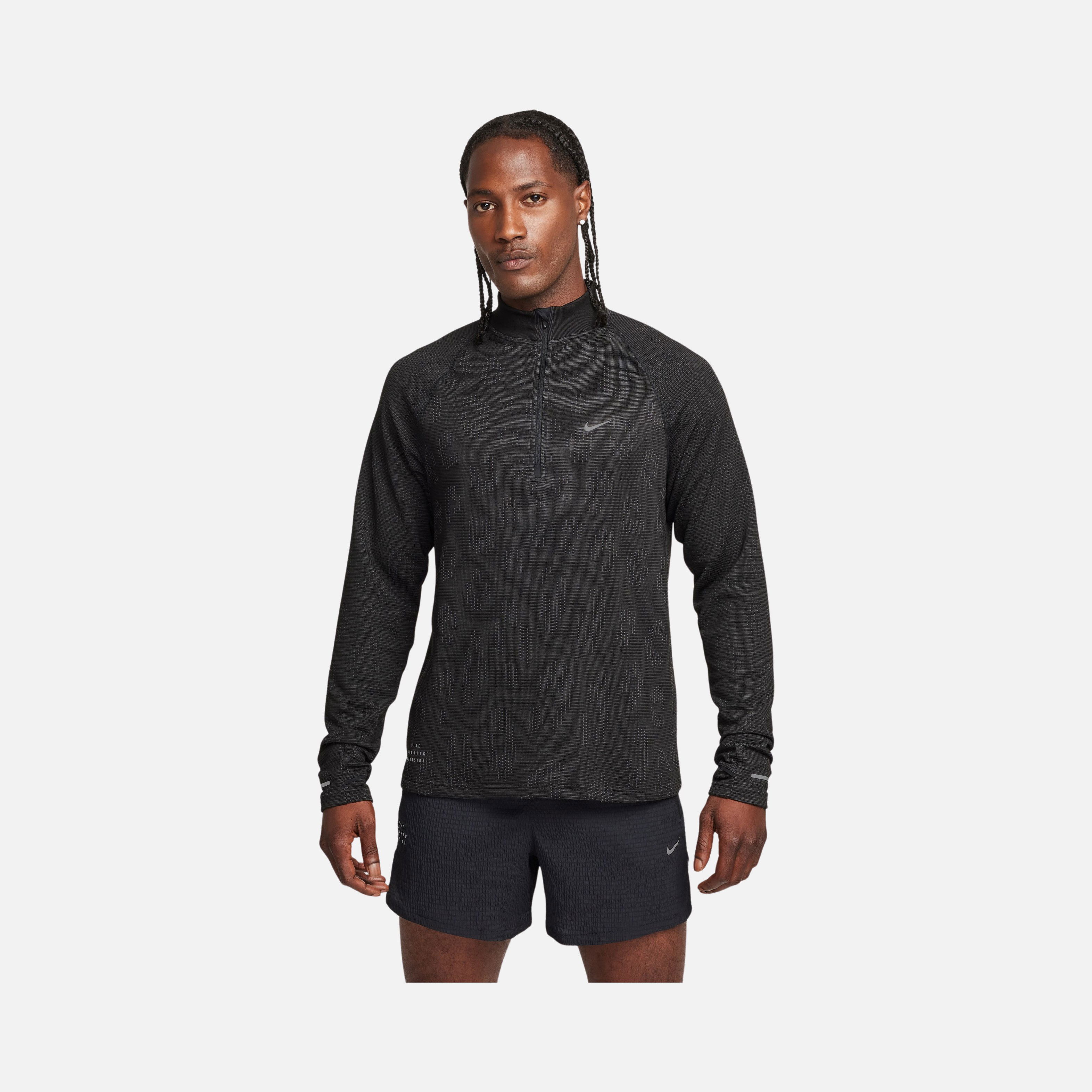 Nike Pinnacle Run Division Water-Repellent 1/2-Zip Running Erkek Tişört