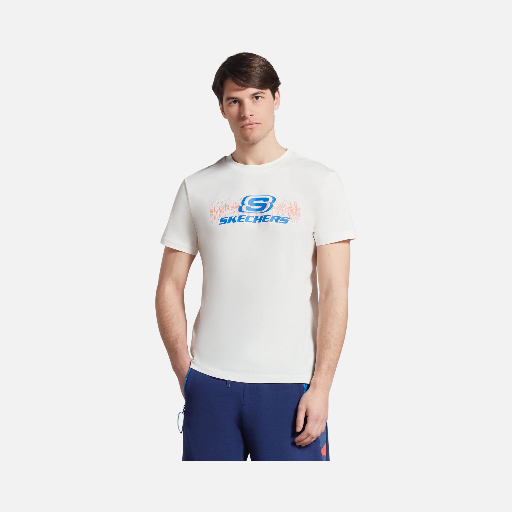Skechers Sporswear Big Logo Graphic Short Sleeve Erkek Tişört