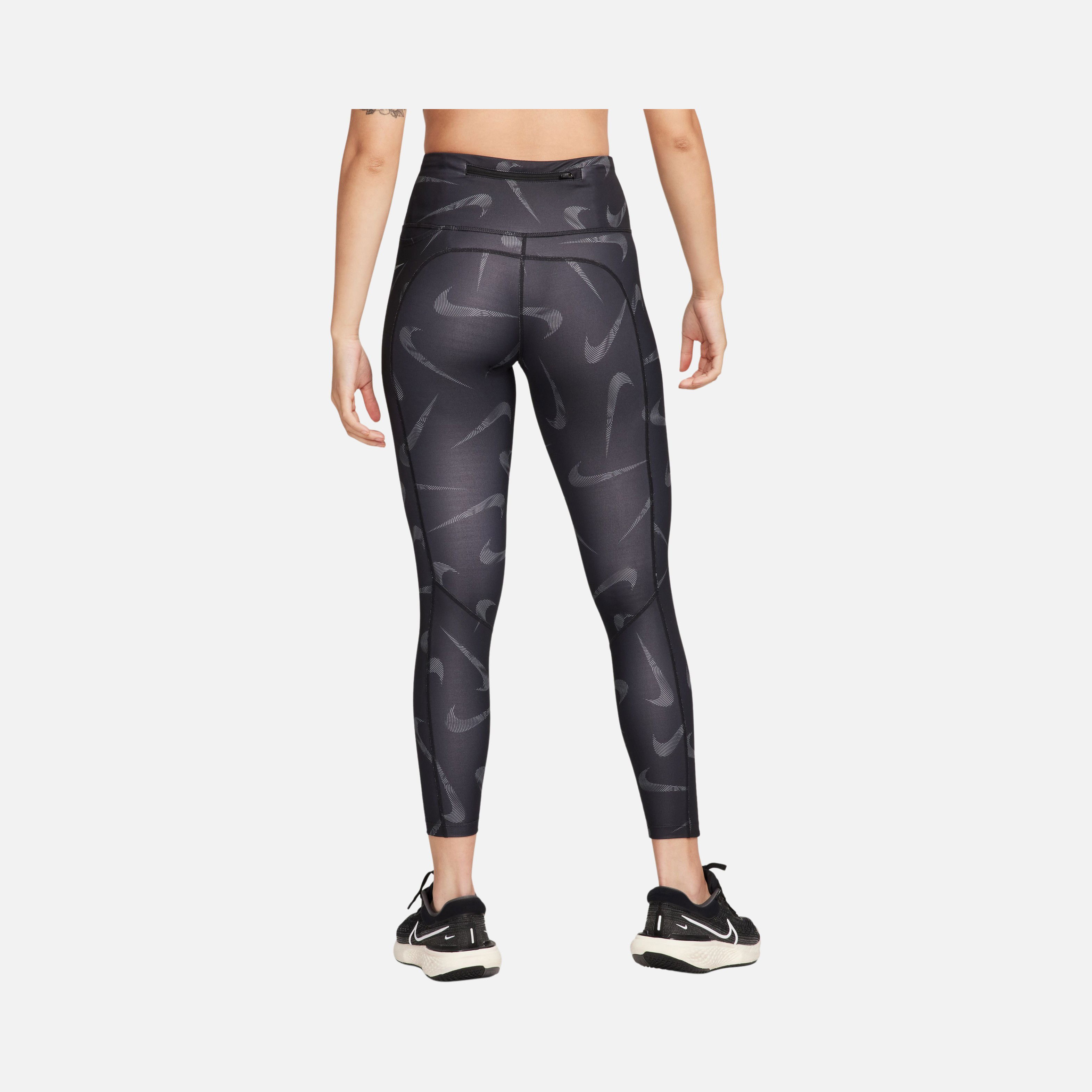 Nike Dri-Fit Fast Swoosh Printed 7/8 Running Kadın Tayt