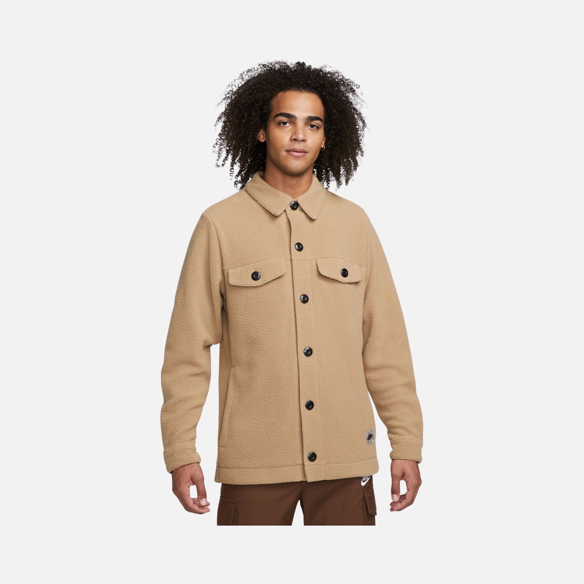Nike Sportswear Sport Utility Sherpa Full-Length Button Erkek Ceket