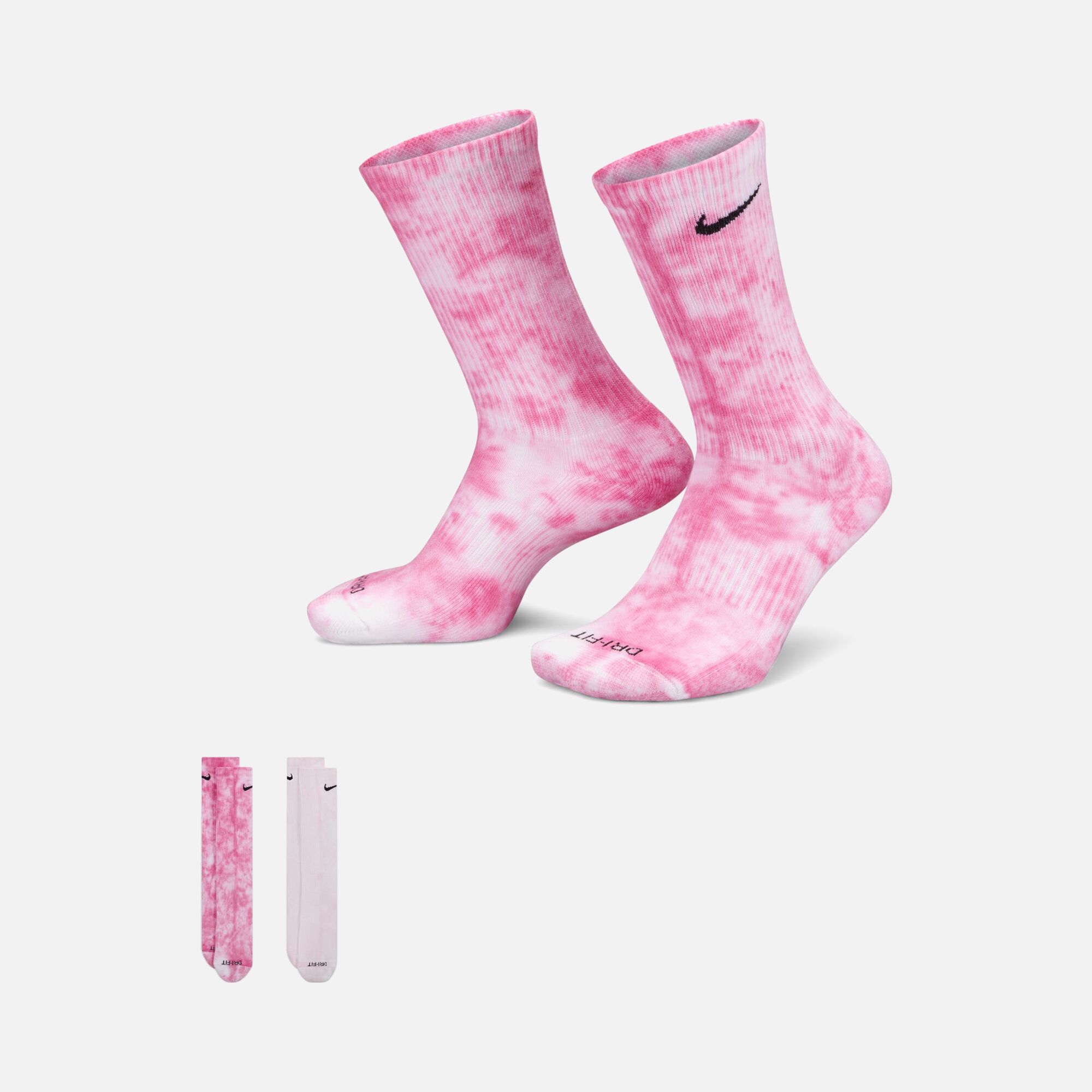 Nike Everyday Plus Cushioned Tie-Dye Crew (2 Pairs) Unisex Çorap
