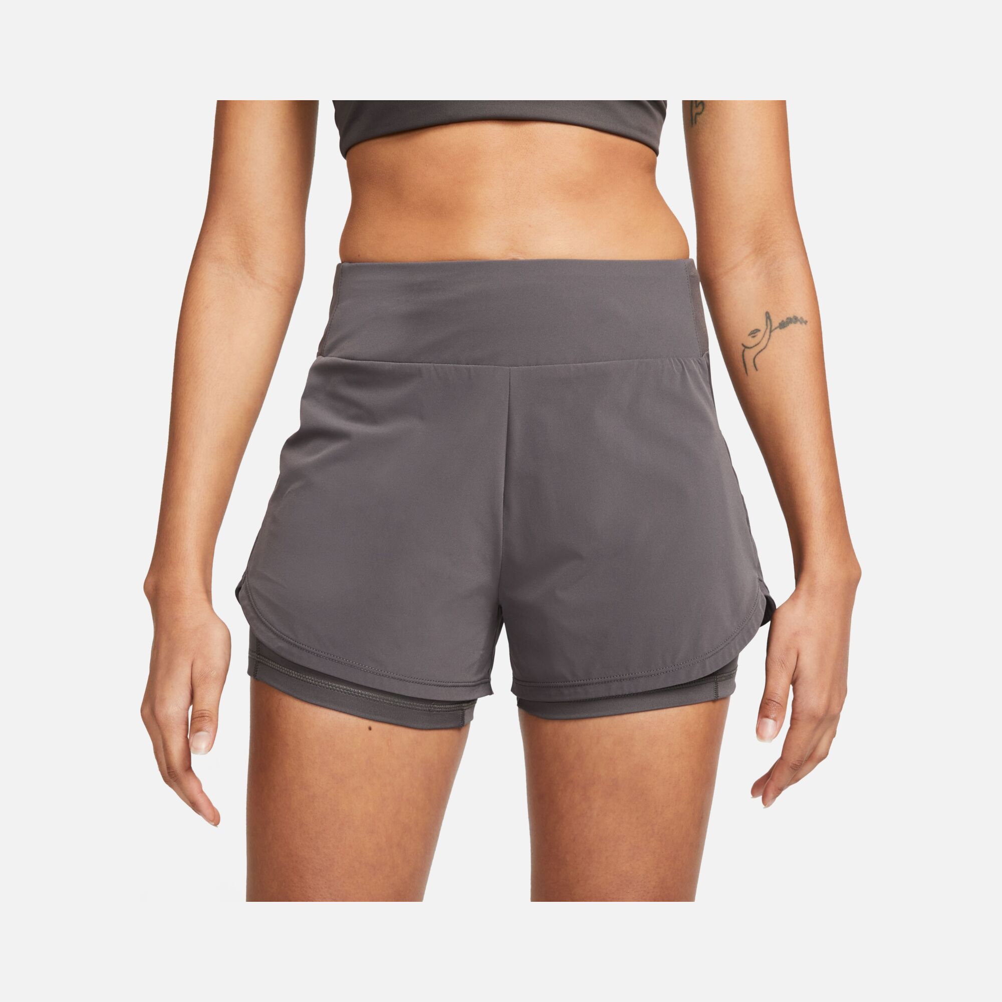 Nike Dri-Fit Bliss Mid-Rise 3" 2-in-1 Training Kadın Şort