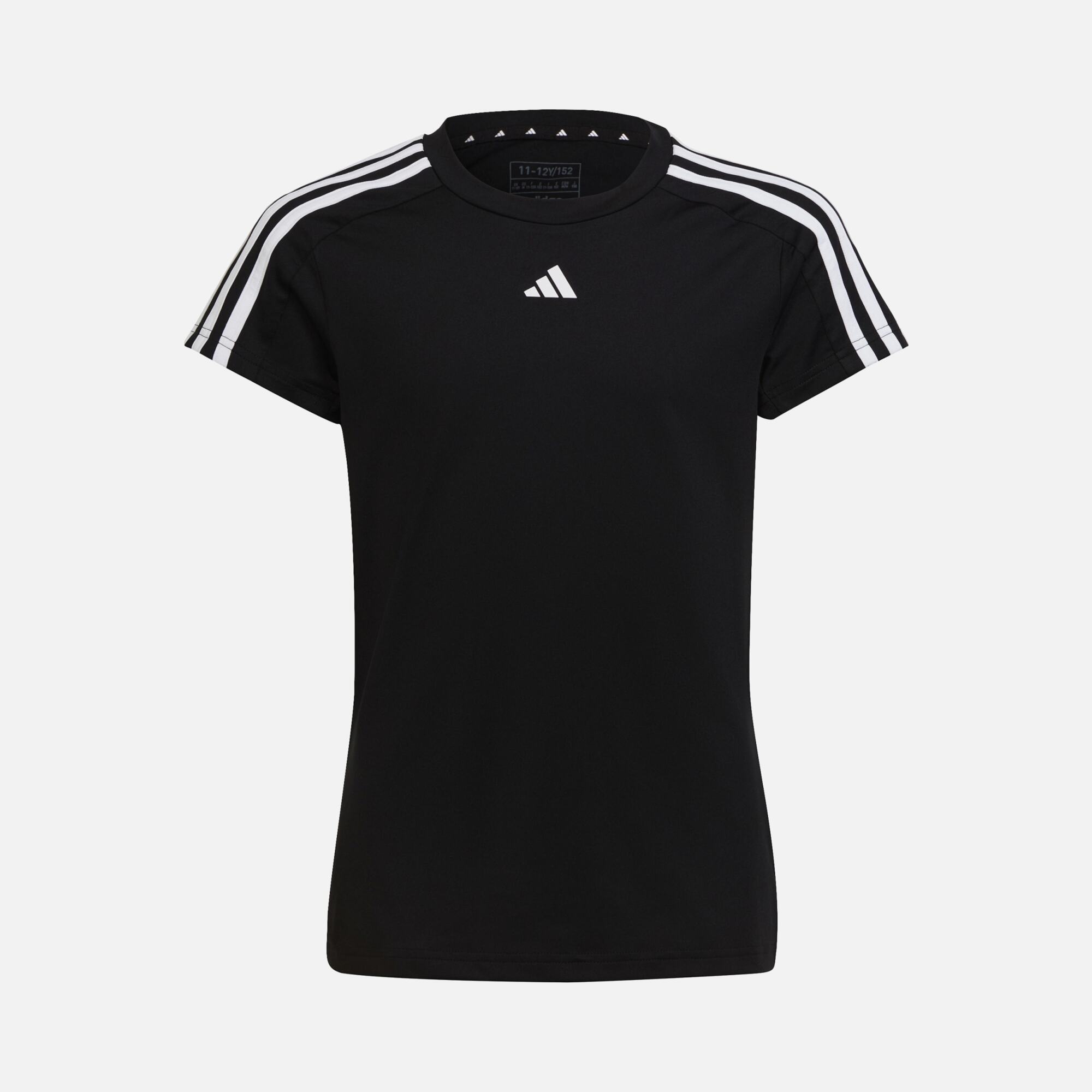adidas Train Essentials AEROREADY 3-Stripes Slim-Fit Training Short-Sleeve (Girls') Çocuk Tişört
