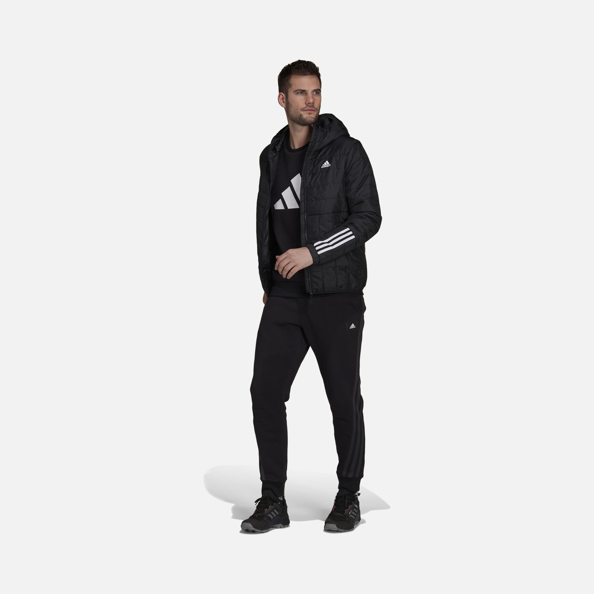 adidas Sportswear Itavic 3-Stripes Light Full-Zip Hoodie Erkek Mont