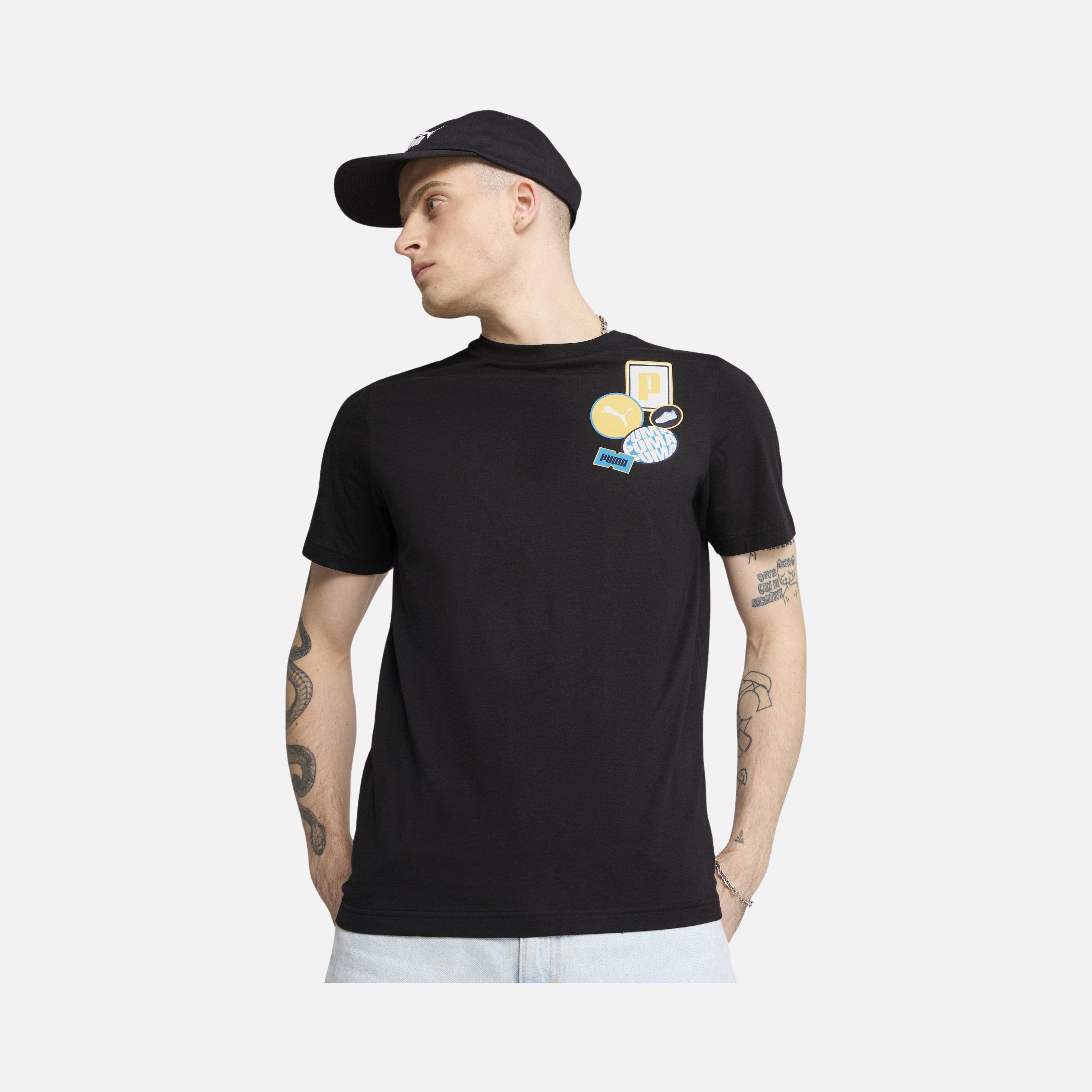 Puma Sportswear Brand Graphics Icon Regular-Fit Short-Sleeve Erkek Tişört