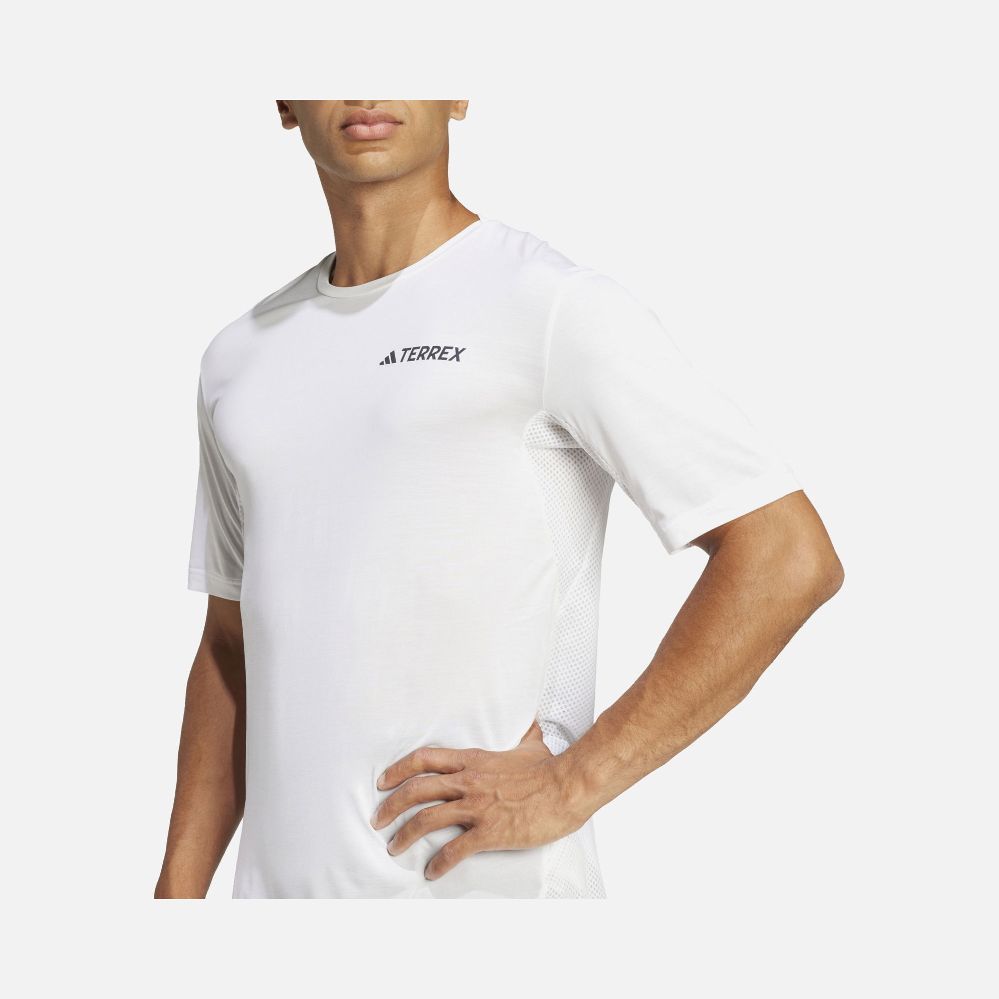 adidas Terrex Xperior Climacool+ Polygiene Trail Running Short-Sleeve Erkek Tişört