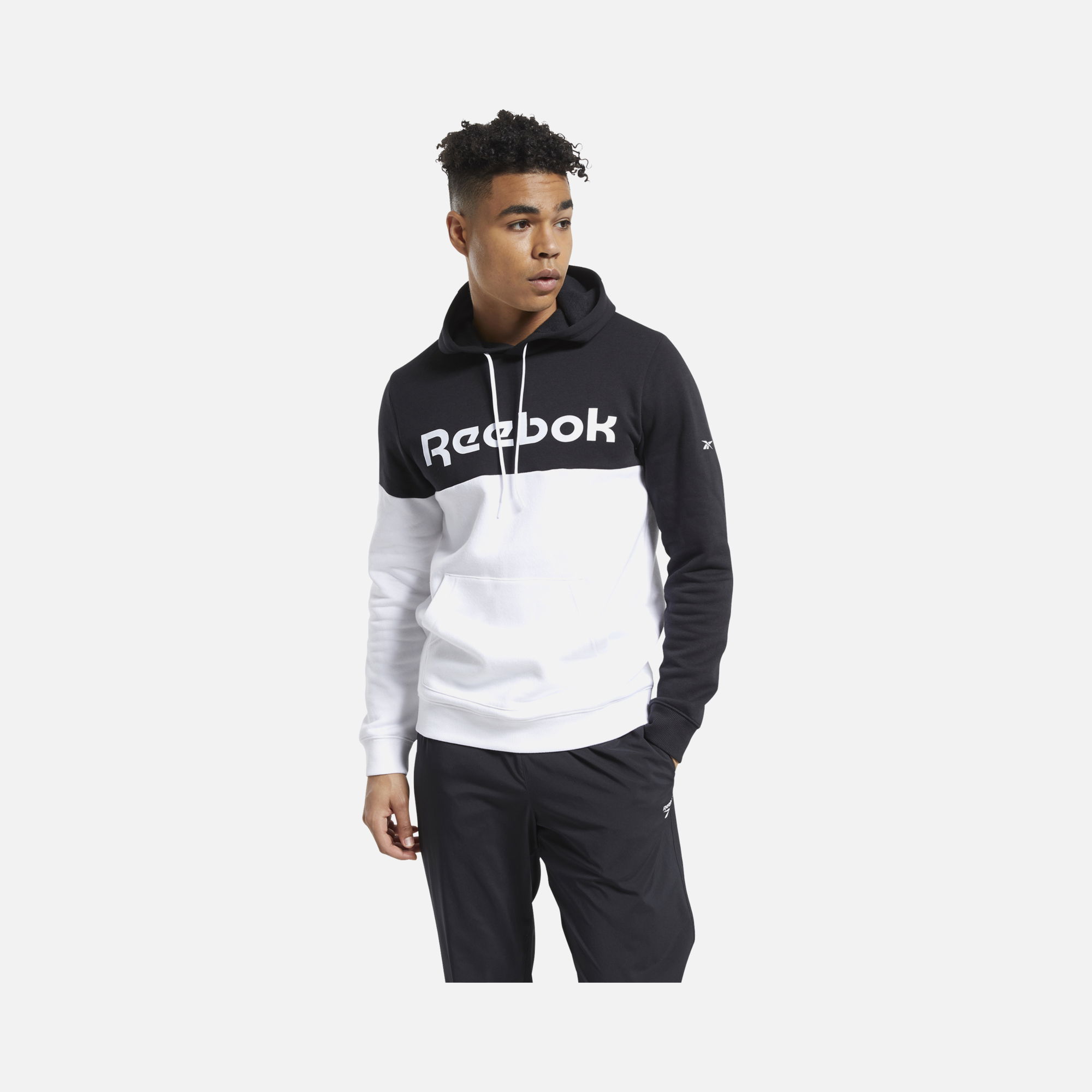 Reebok Training Essentials Logo Hoodie Erkek Sweatshirt
