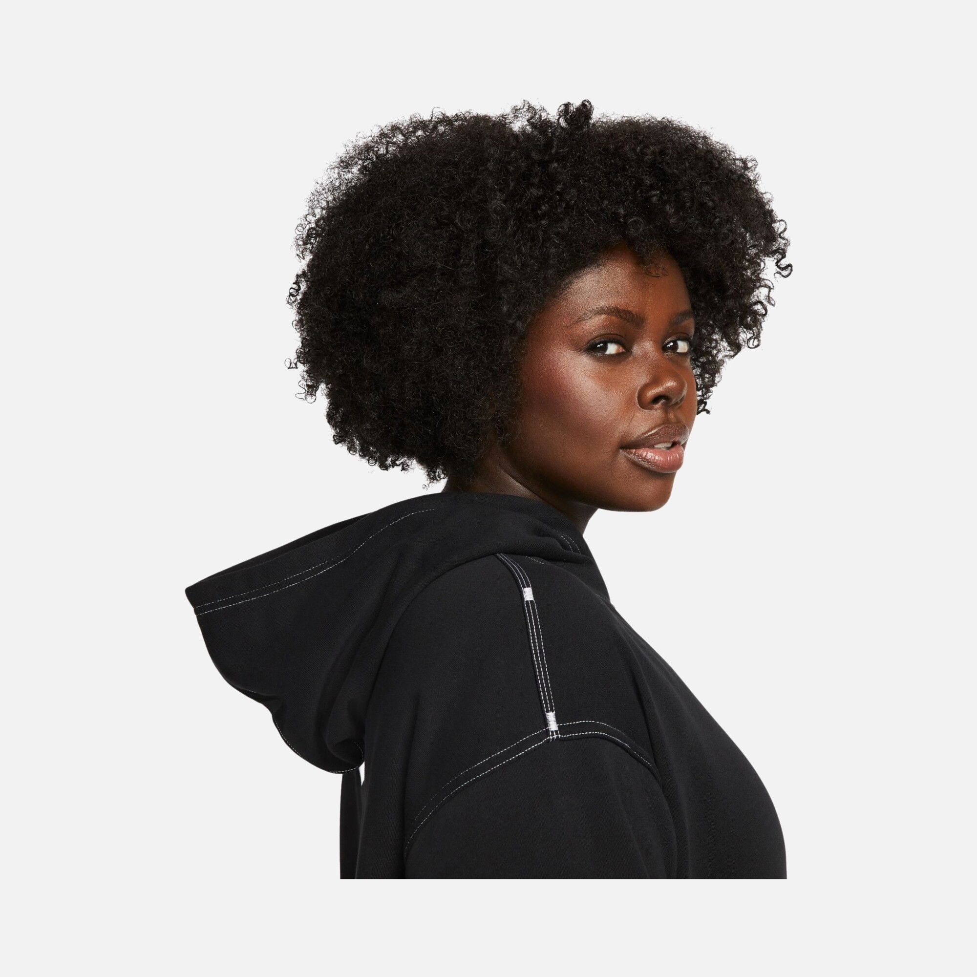 Nike Sportswear Swoosh Fleece Hoodie (Plus Size) Kadın Sweatshirt