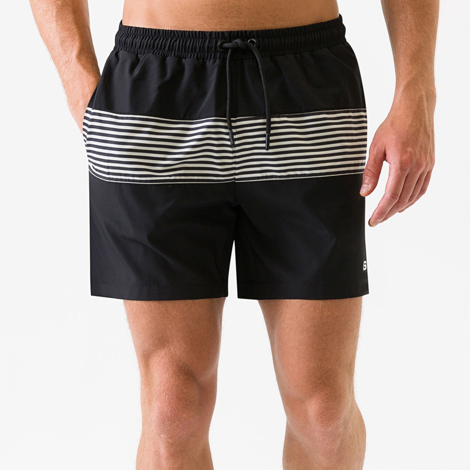 Skechers Colorblock Stripe Print Erkek Şort Mayo