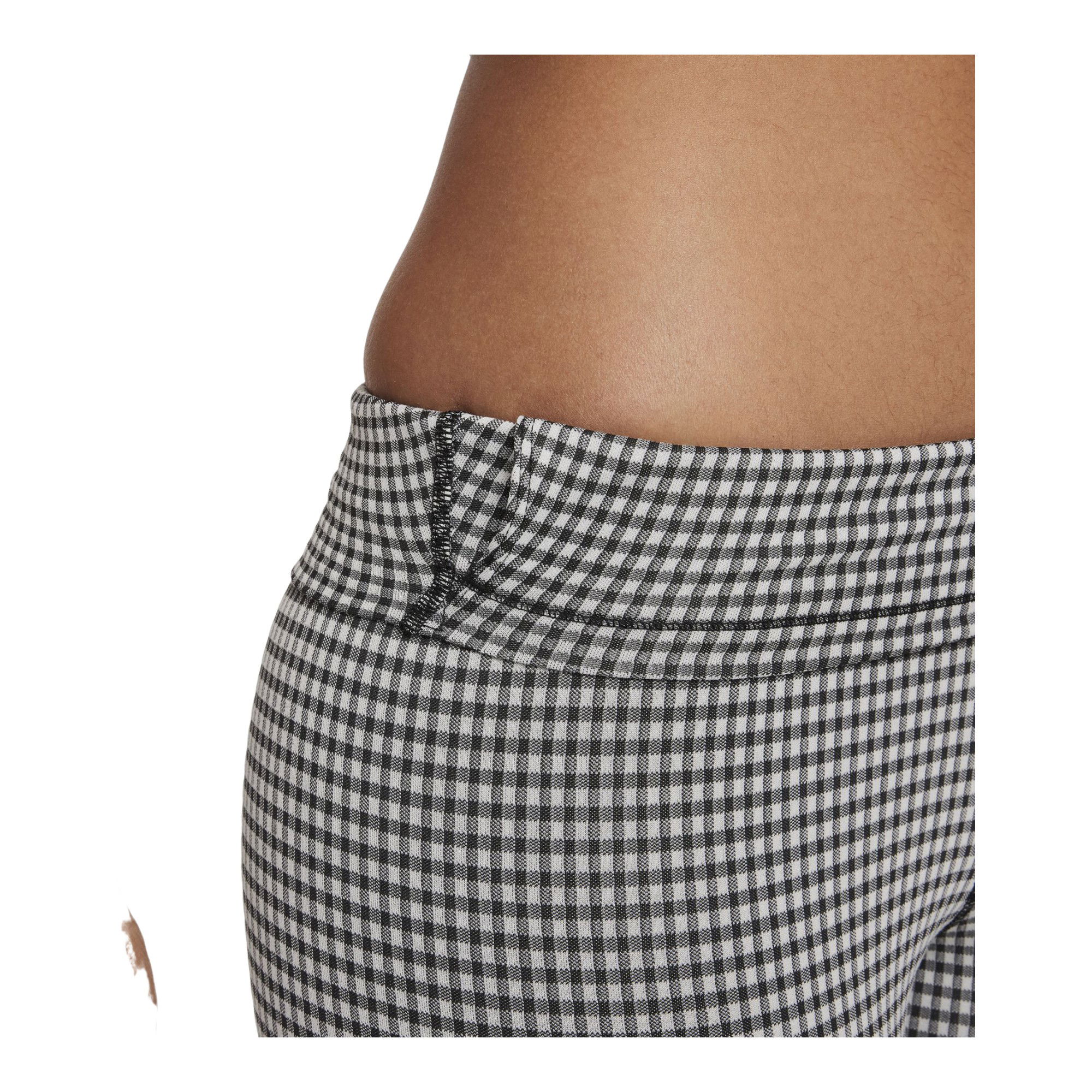 Nike Yoga High-Waisted Crop Gingham Leggings Kadın Tayt