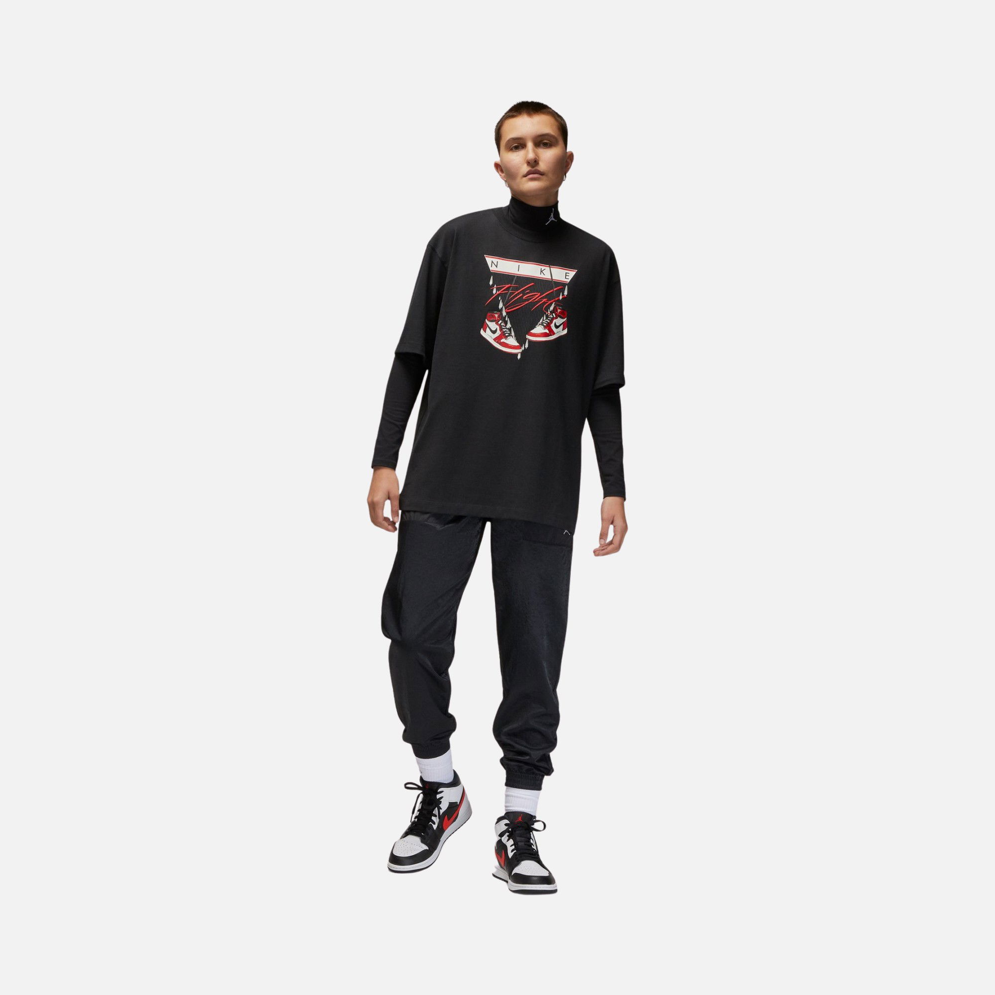 Nike Jordan Flight ''Shoe Graphic'' Oversized Short-Sleeve Kadın Tişört