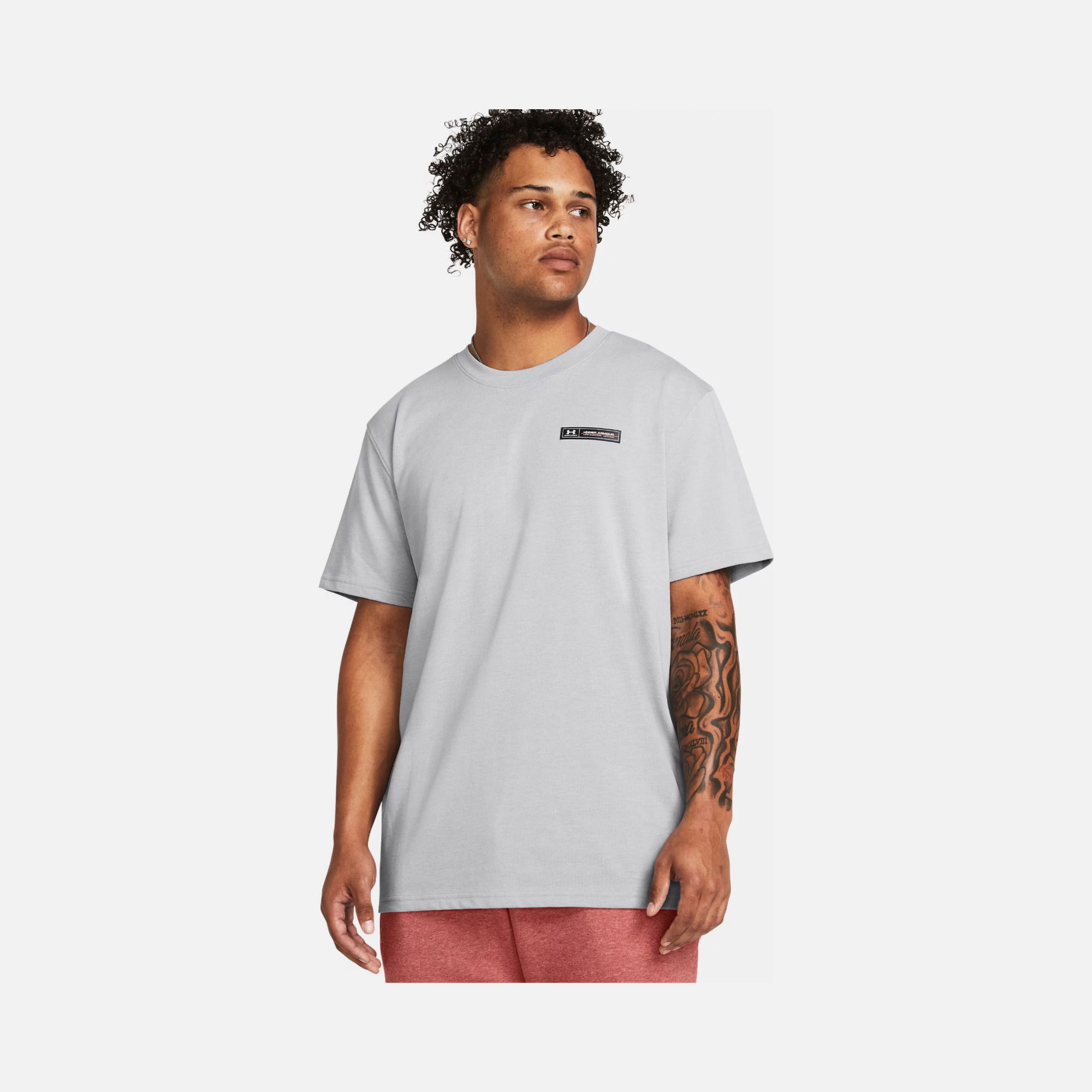 Under Armour Sportswear Heavyweight Armour Label Loose Cut Short-Sleeve Erkek Tişört